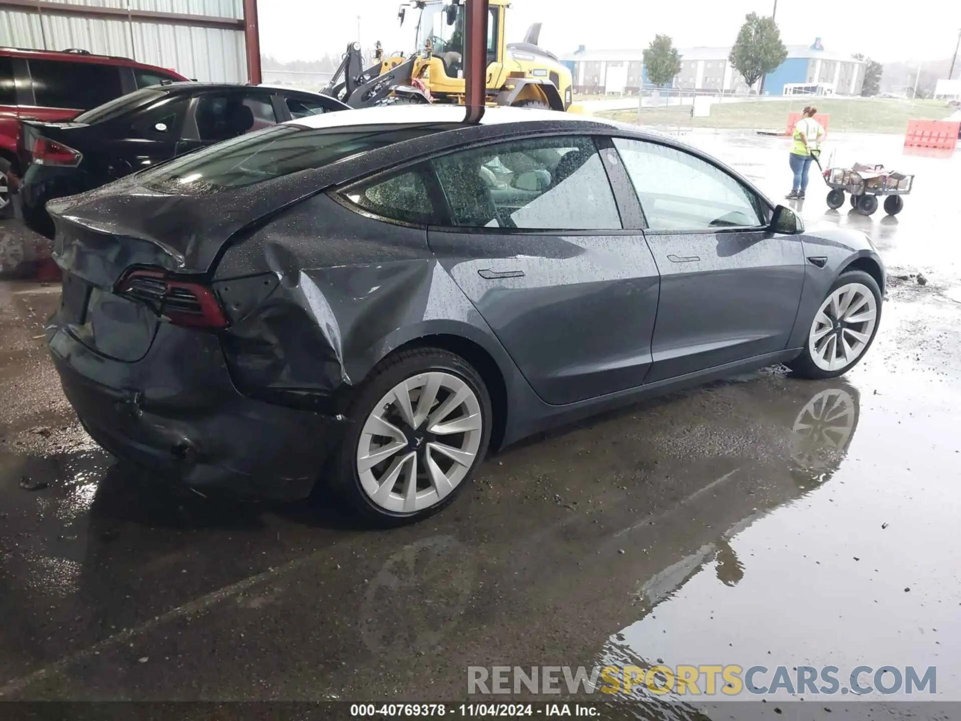 4 fotografías del automóvil dañado 5YJ3E1EA3PF448122 TESLA MODEL 3 2023