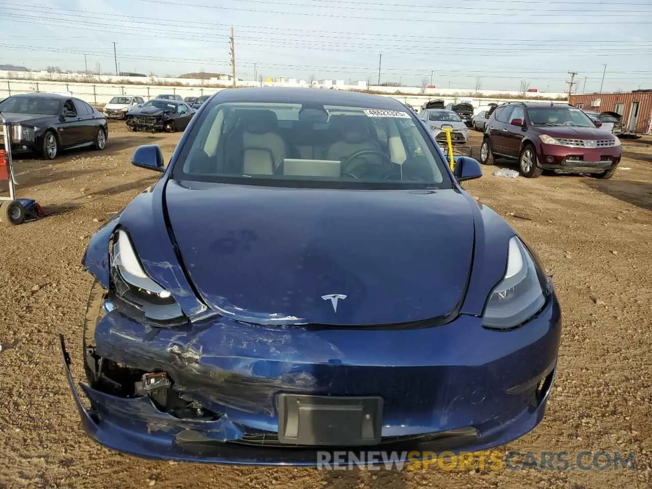 5 fotografías del automóvil dañado 5YJ3E1EA3PF448380 TESLA MODEL 3 2023