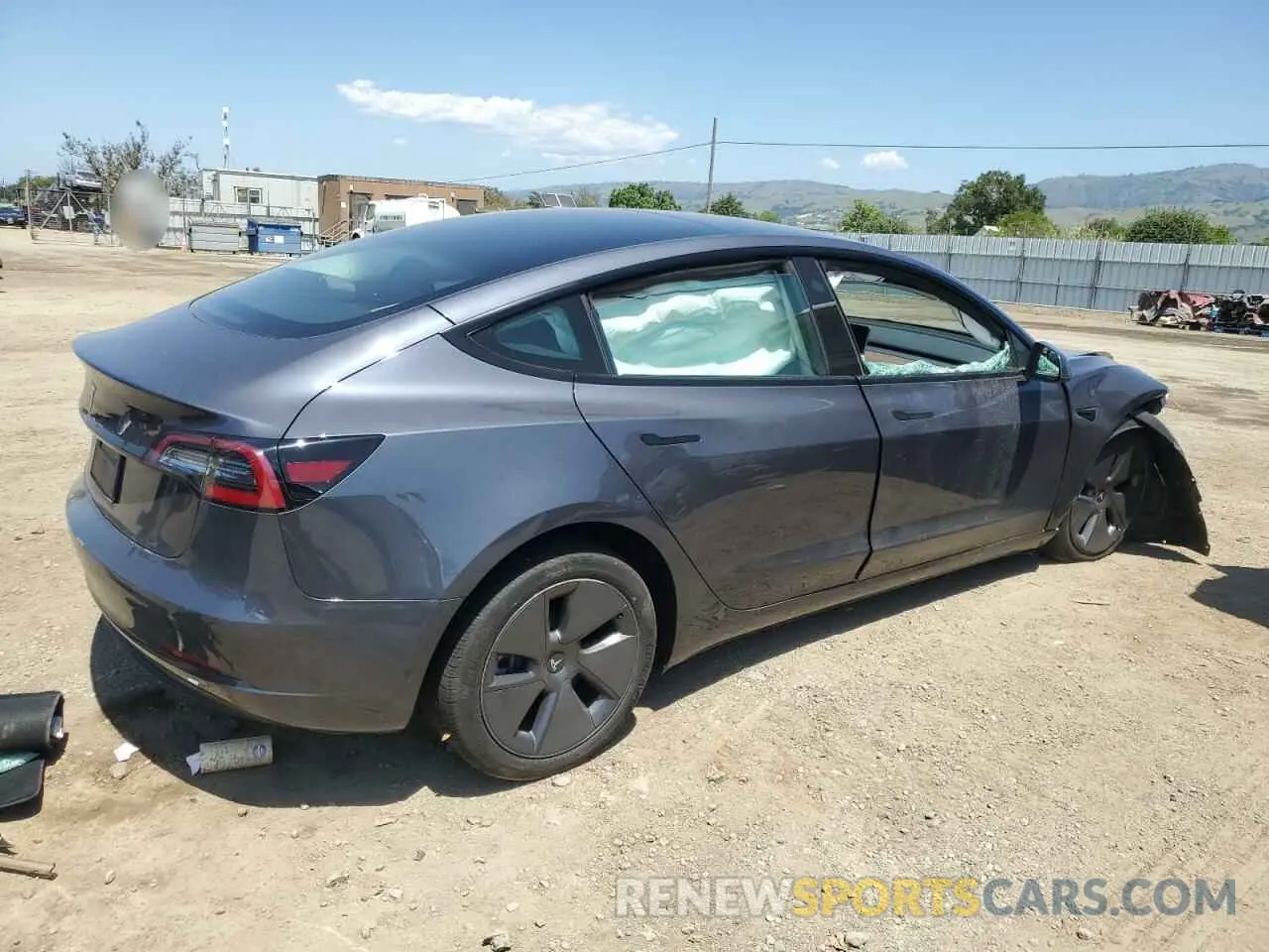 3 fotografías del automóvil dañado 5YJ3E1EA3PF455538 TESLA MODEL 3 2023
