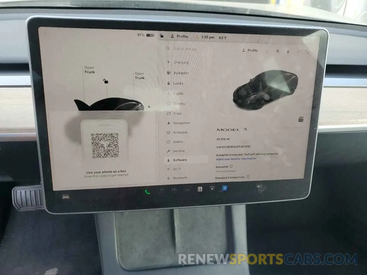 9 fotografías del automóvil dañado 5YJ3E1EA3PF457919 TESLA MODEL 3 2023