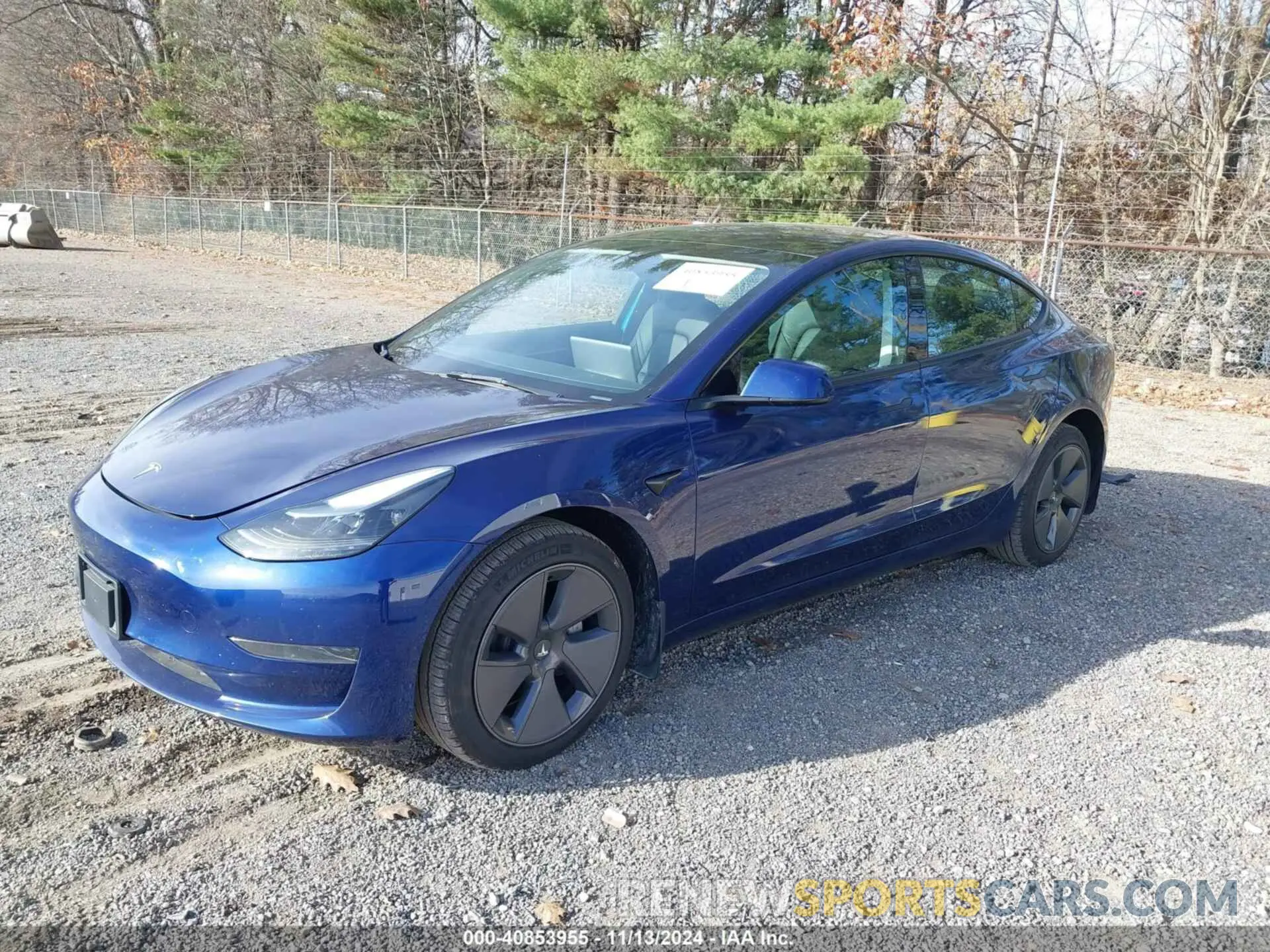 2 fotografías del automóvil dañado 5YJ3E1EA3PF483310 TESLA MODEL 3 2023