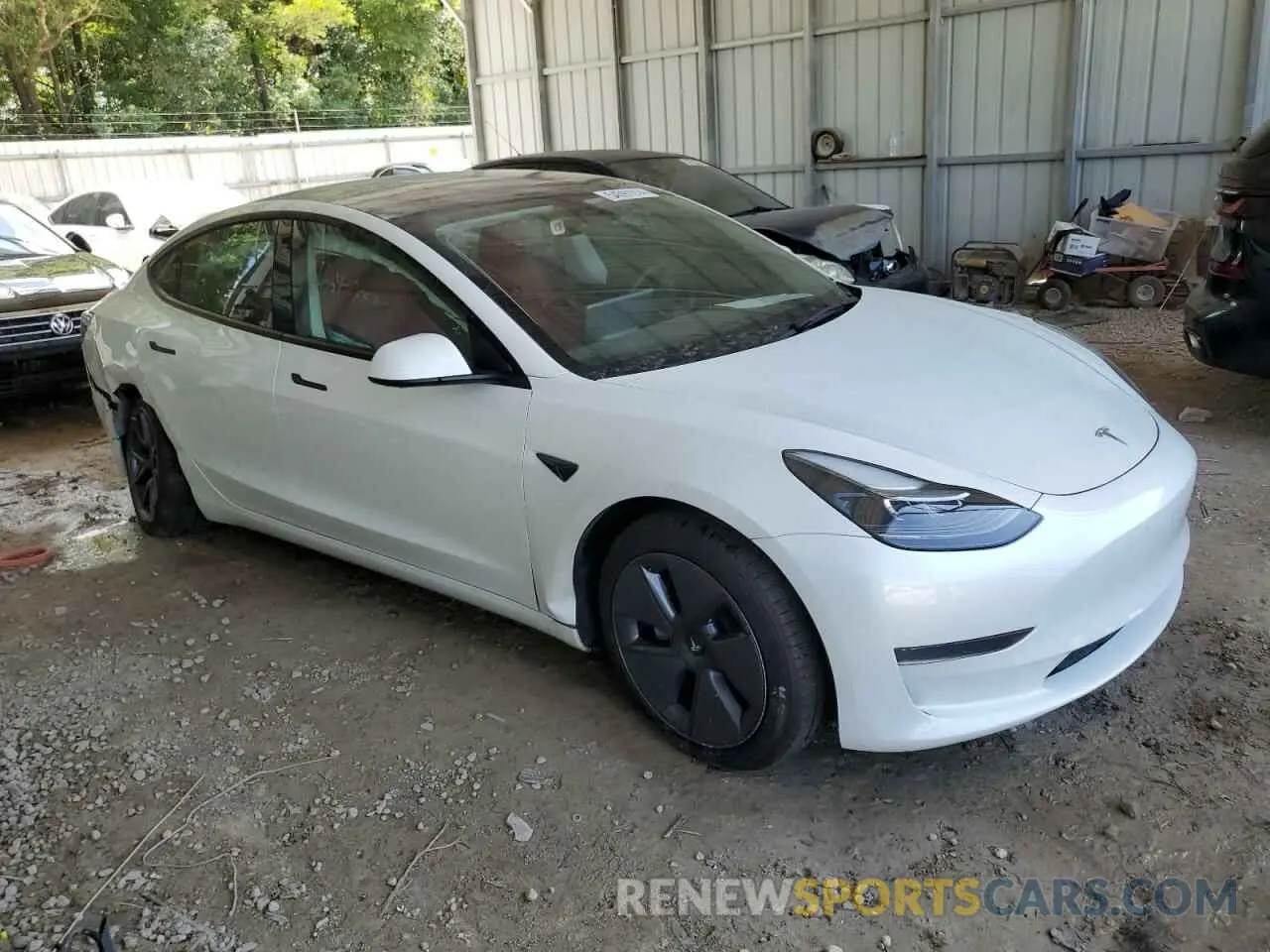 4 fotografías del automóvil dañado 5YJ3E1EA3PF486756 TESLA MODEL 3 2023
