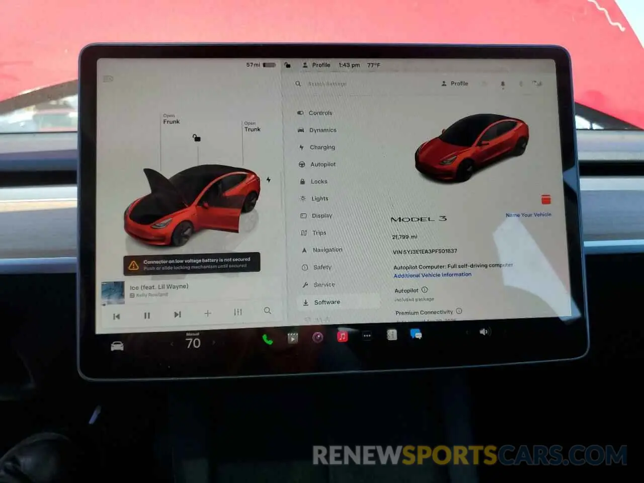 9 fotografías del automóvil dañado 5YJ3E1EA3PF501837 TESLA MODEL 3 2023