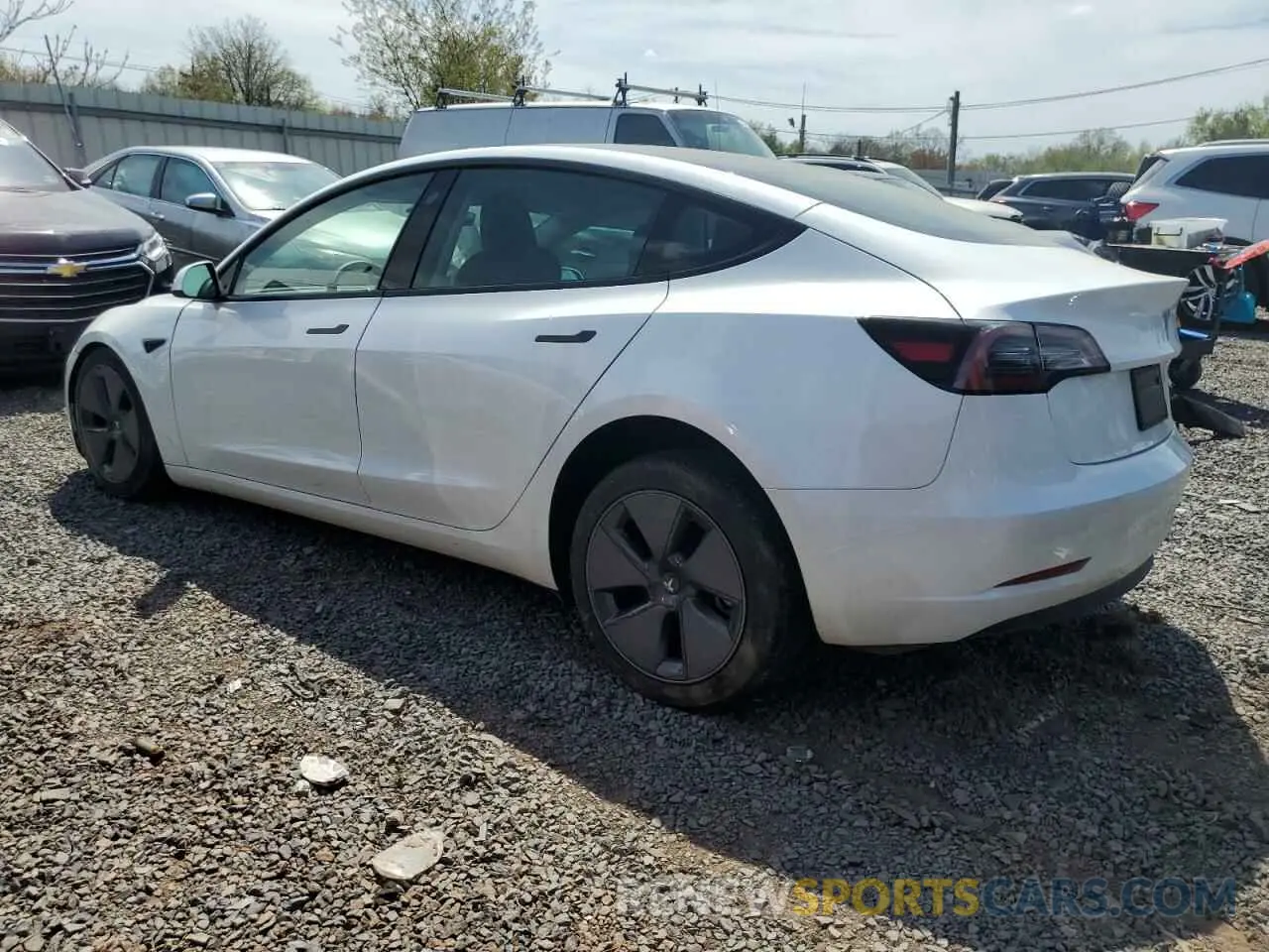2 fotografías del automóvil dañado 5YJ3E1EA3PF505354 TESLA MODEL 3 2023