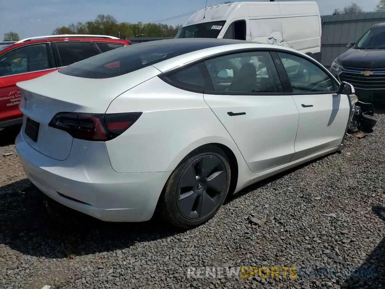 3 fotografías del automóvil dañado 5YJ3E1EA3PF505354 TESLA MODEL 3 2023