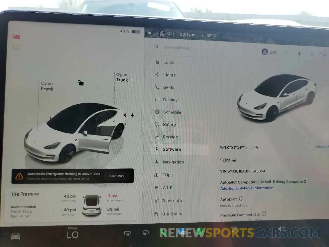 9 fotografías del automóvil dañado 5YJ3E1EA3PF505354 TESLA MODEL 3 2023