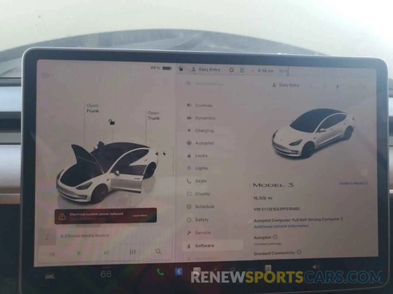 9 fotografías del automóvil dañado 5YJ3E1EA3PF515480 TESLA MODEL 3 2023