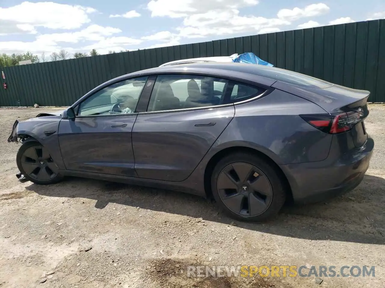 2 fotografías del automóvil dañado 5YJ3E1EA3PF546695 TESLA MODEL 3 2023