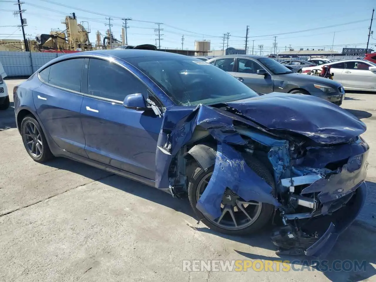 4 fotografías del automóvil dañado 5YJ3E1EA3PF552397 TESLA MODEL 3 2023
