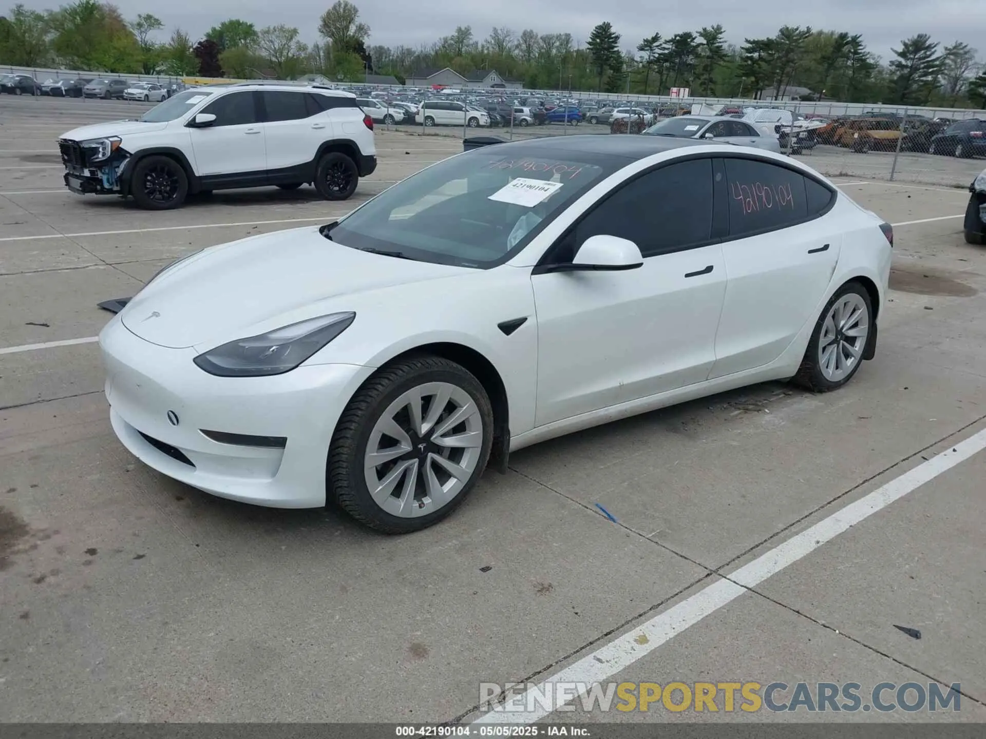 2 fotografías del automóvil dañado 5YJ3E1EA3PF563240 TESLA MODEL 3 2023