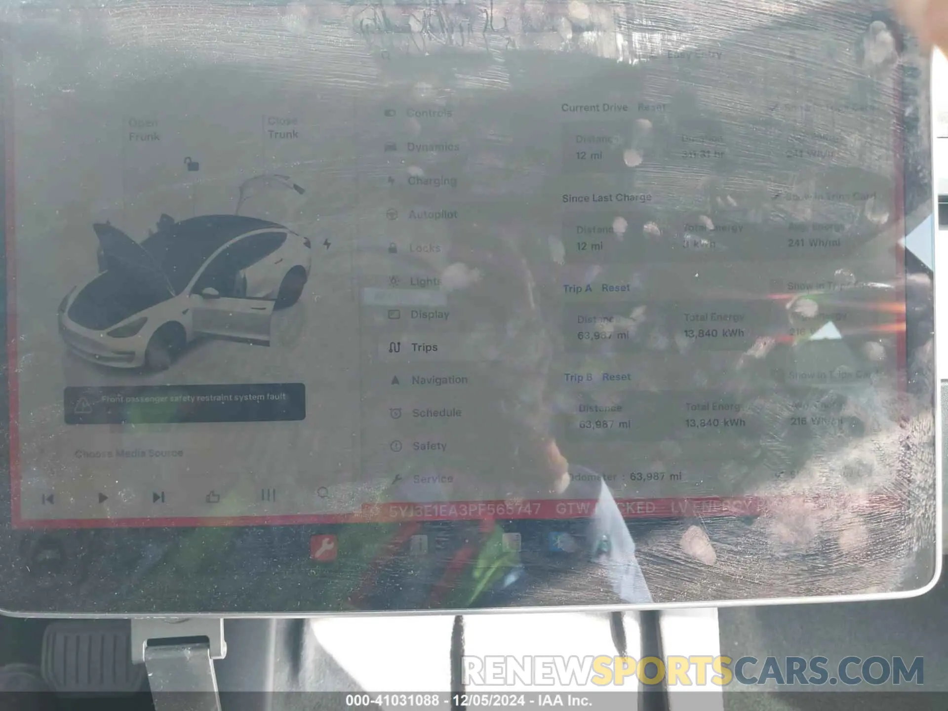 7 fotografías del automóvil dañado 5YJ3E1EA3PF565747 TESLA MODEL 3 2023
