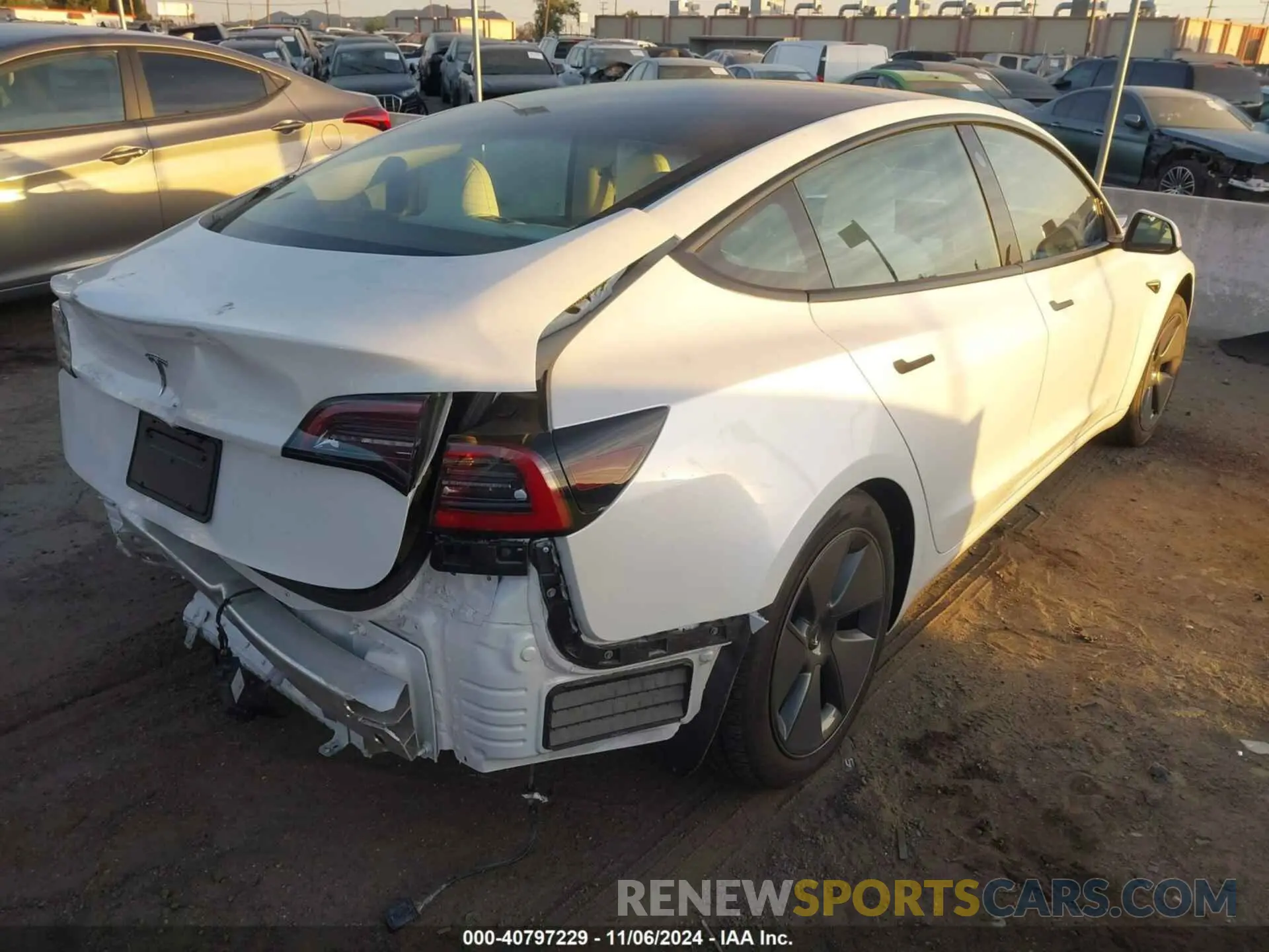 4 fotografías del automóvil dañado 5YJ3E1EA3PF573136 TESLA MODEL 3 2023