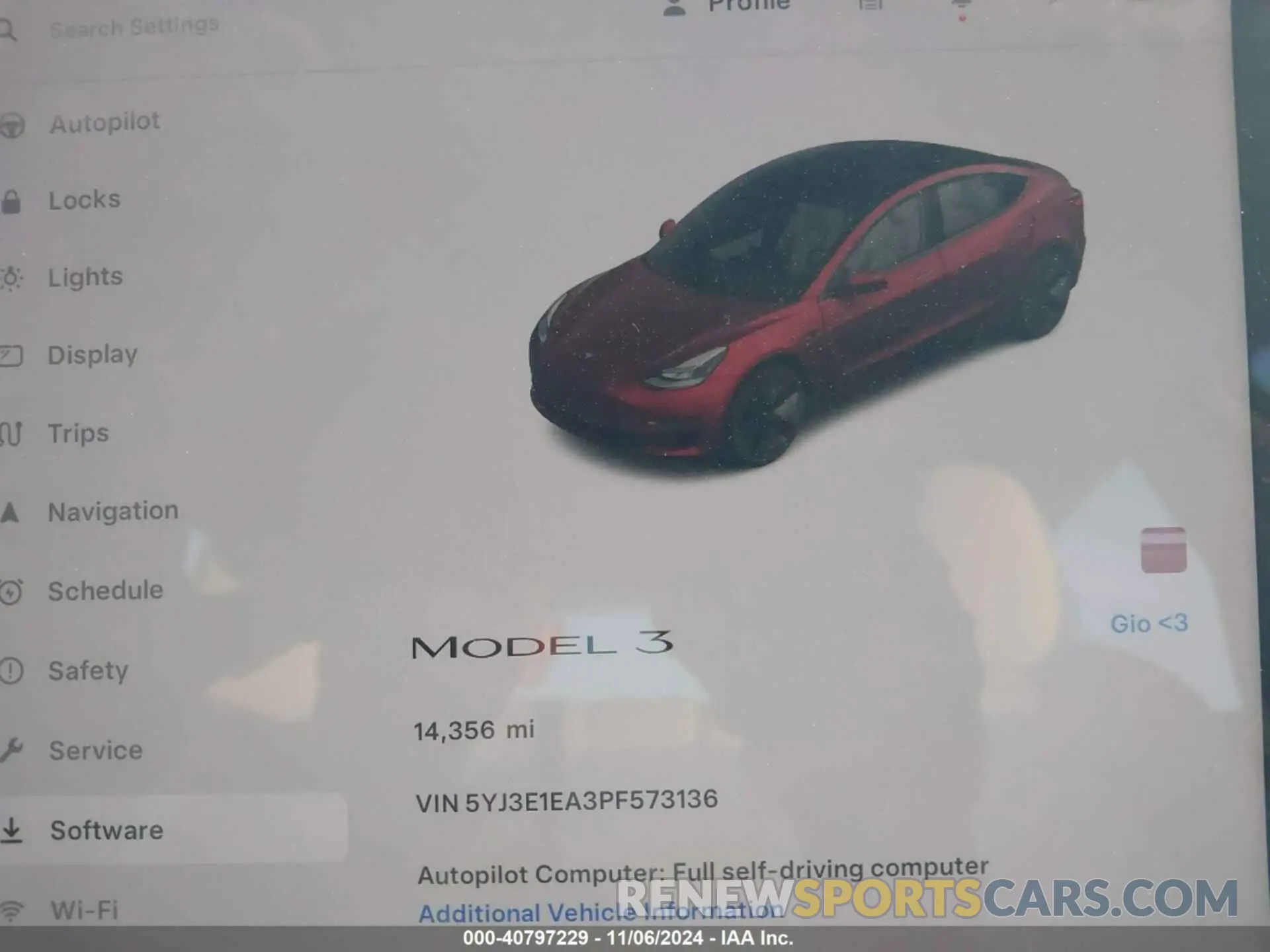7 fotografías del automóvil dañado 5YJ3E1EA3PF573136 TESLA MODEL 3 2023