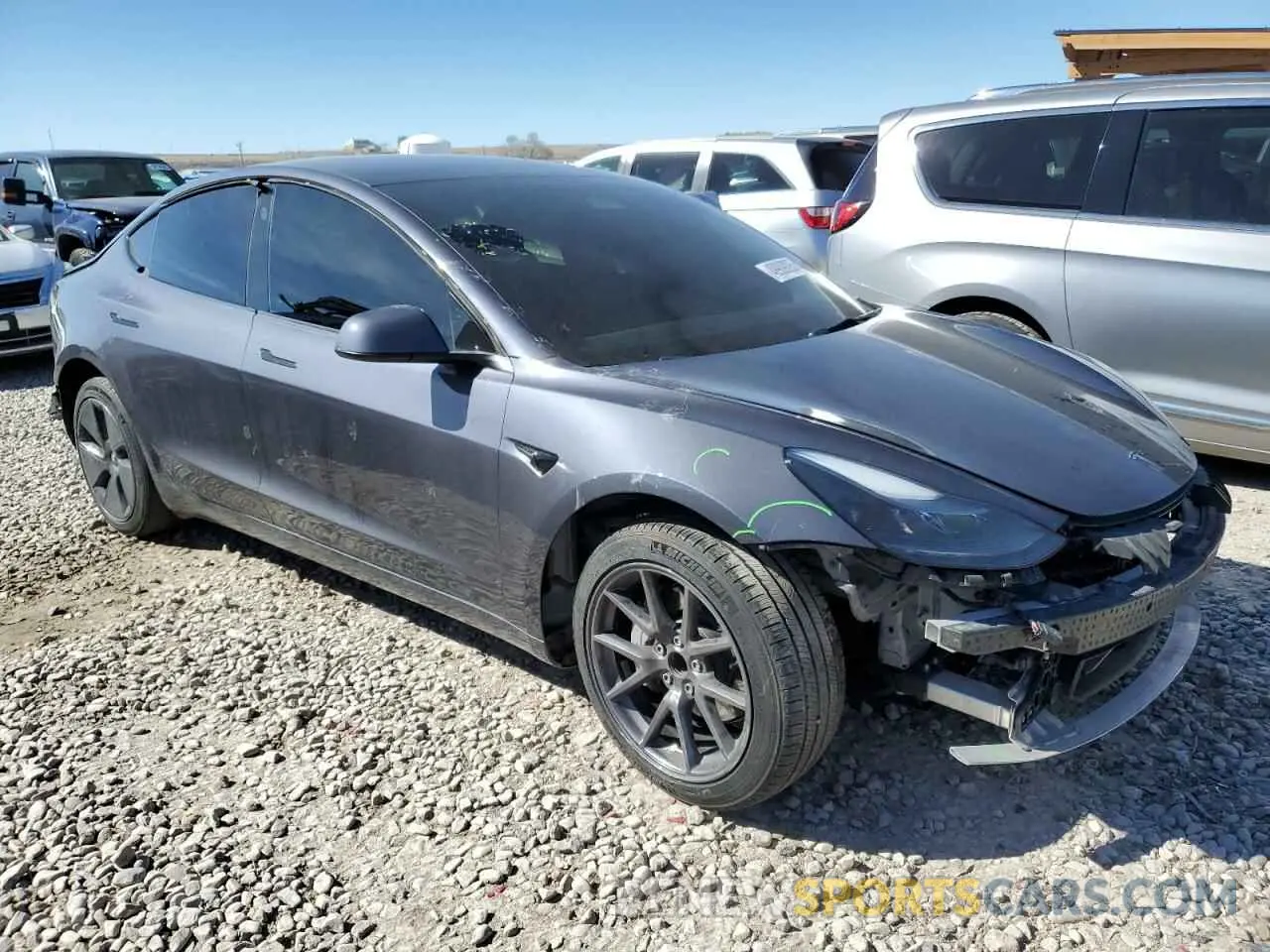4 fotografías del automóvil dañado 5YJ3E1EA3PF575503 TESLA MODEL 3 2023