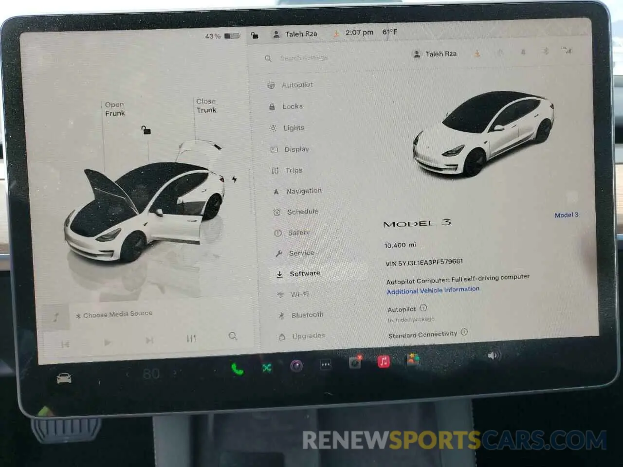 9 fotografías del automóvil dañado 5YJ3E1EA3PF579681 TESLA MODEL 3 2023
