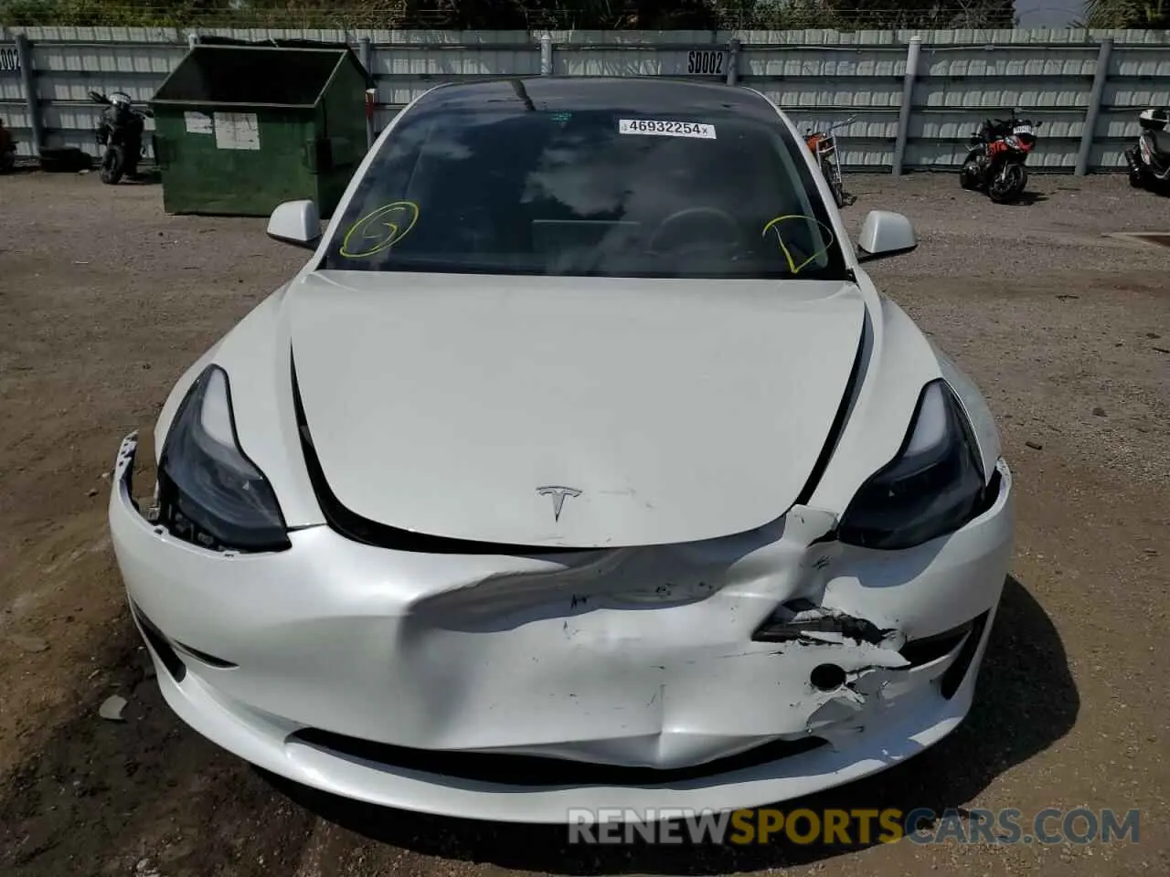 5 fotografías del automóvil dañado 5YJ3E1EA3PF581432 TESLA MODEL 3 2023