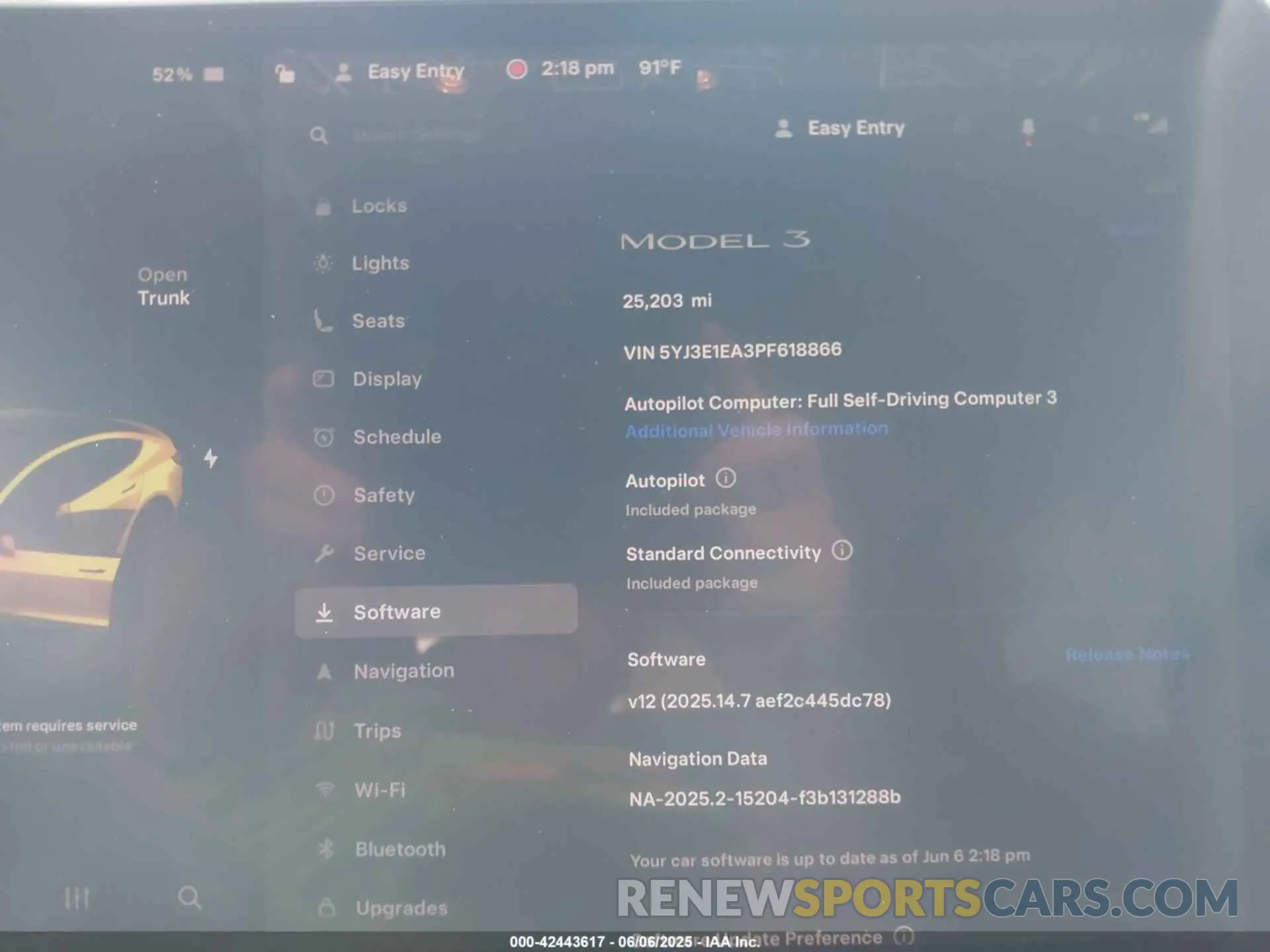 7 fotografías del automóvil dañado 5YJ3E1EA3PF618866 TESLA MODEL 3 2023