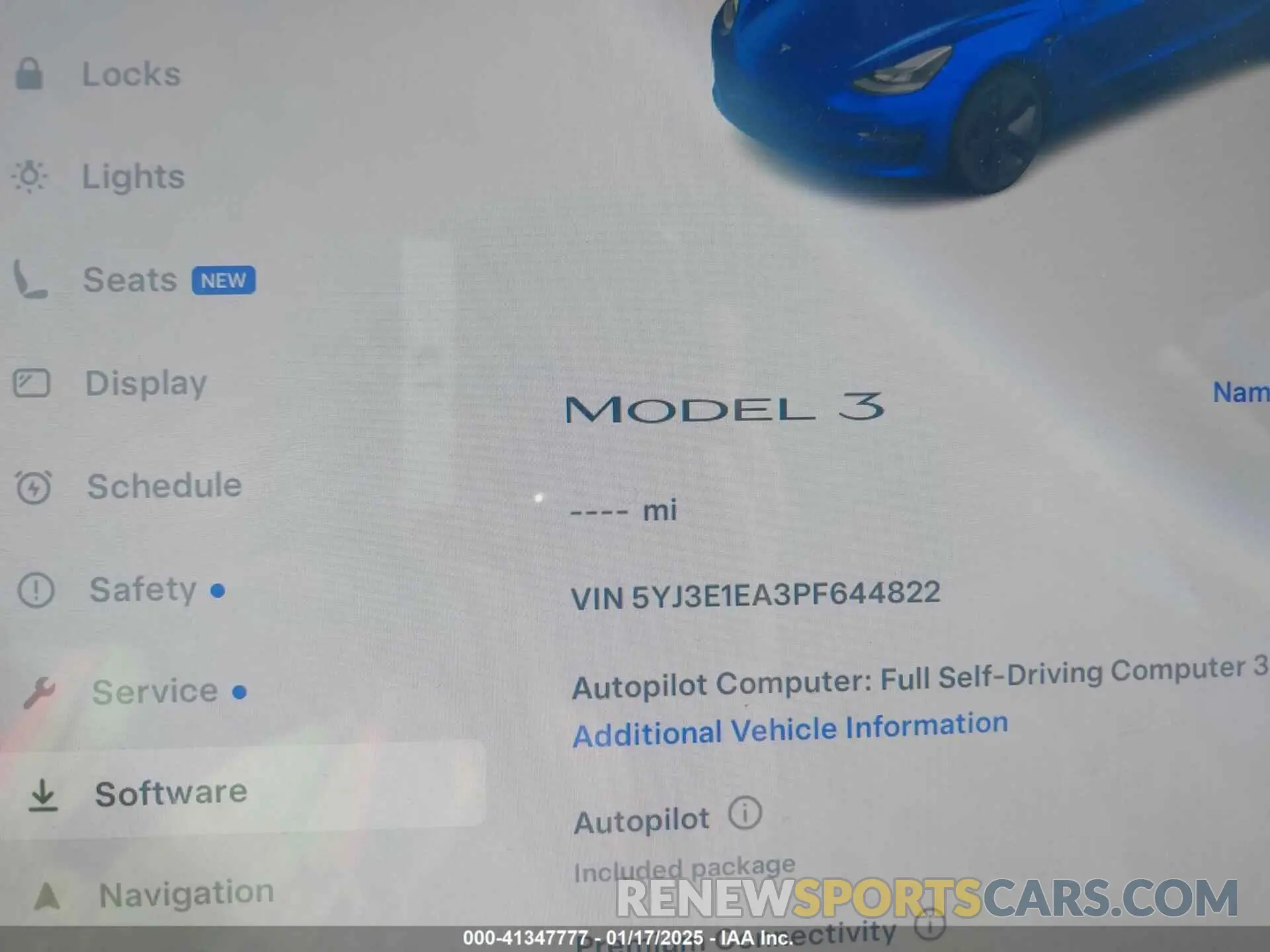 15 fotografías del automóvil dañado 5YJ3E1EA3PF644822 TESLA MODEL 3 2023