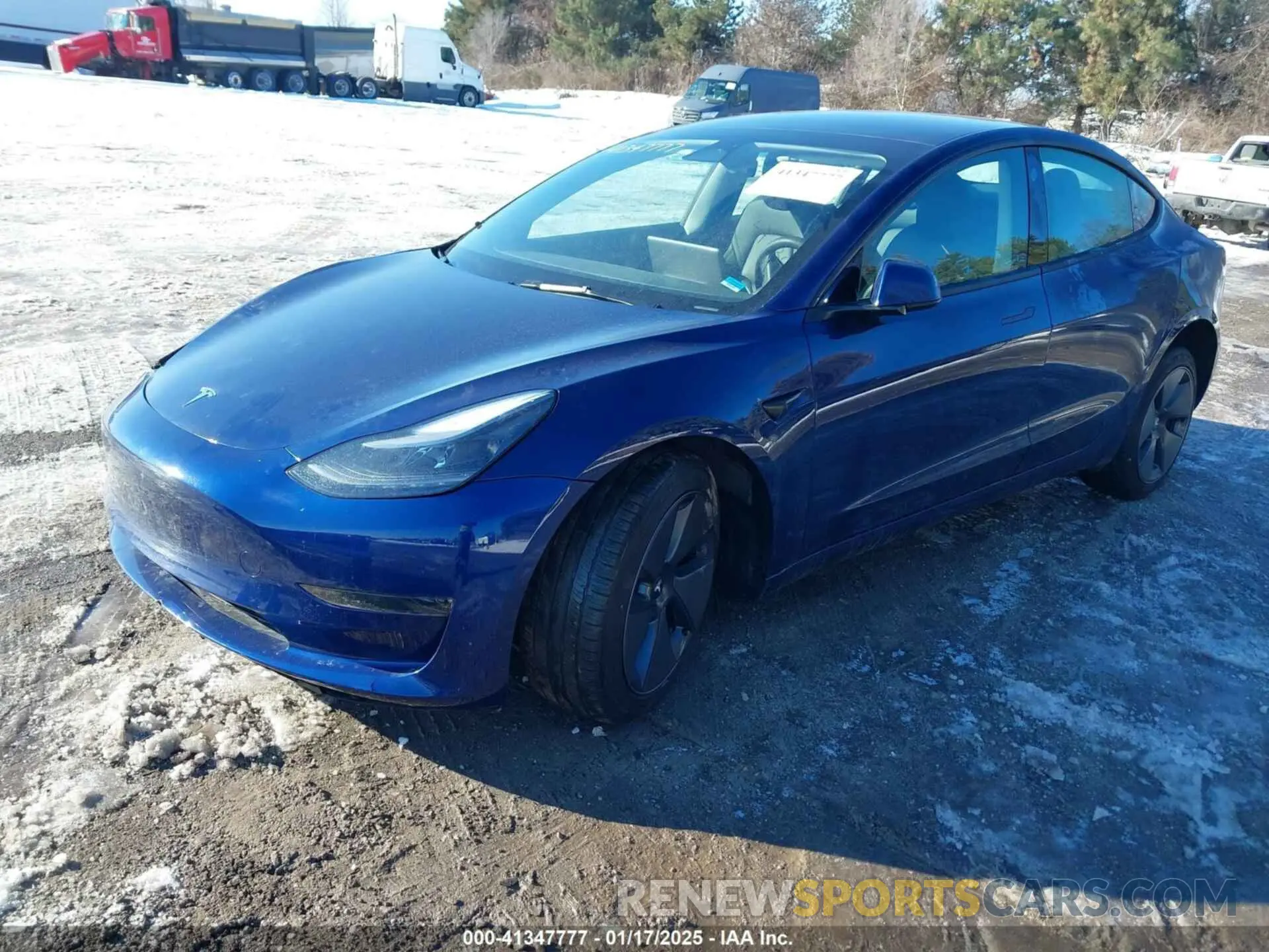 2 fotografías del automóvil dañado 5YJ3E1EA3PF644822 TESLA MODEL 3 2023