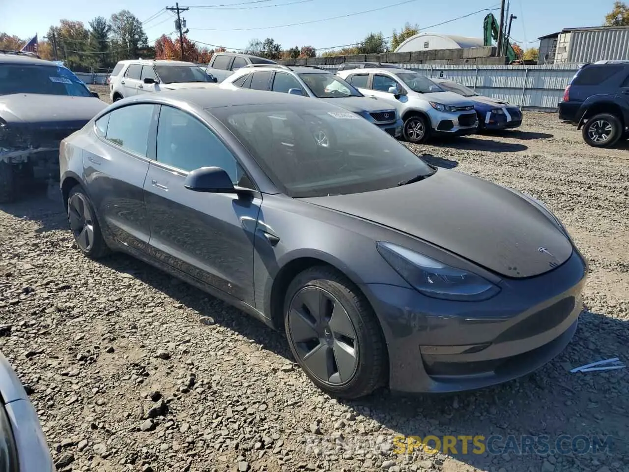 4 fotografías del automóvil dañado 5YJ3E1EA3PF667744 TESLA MODEL 3 2023