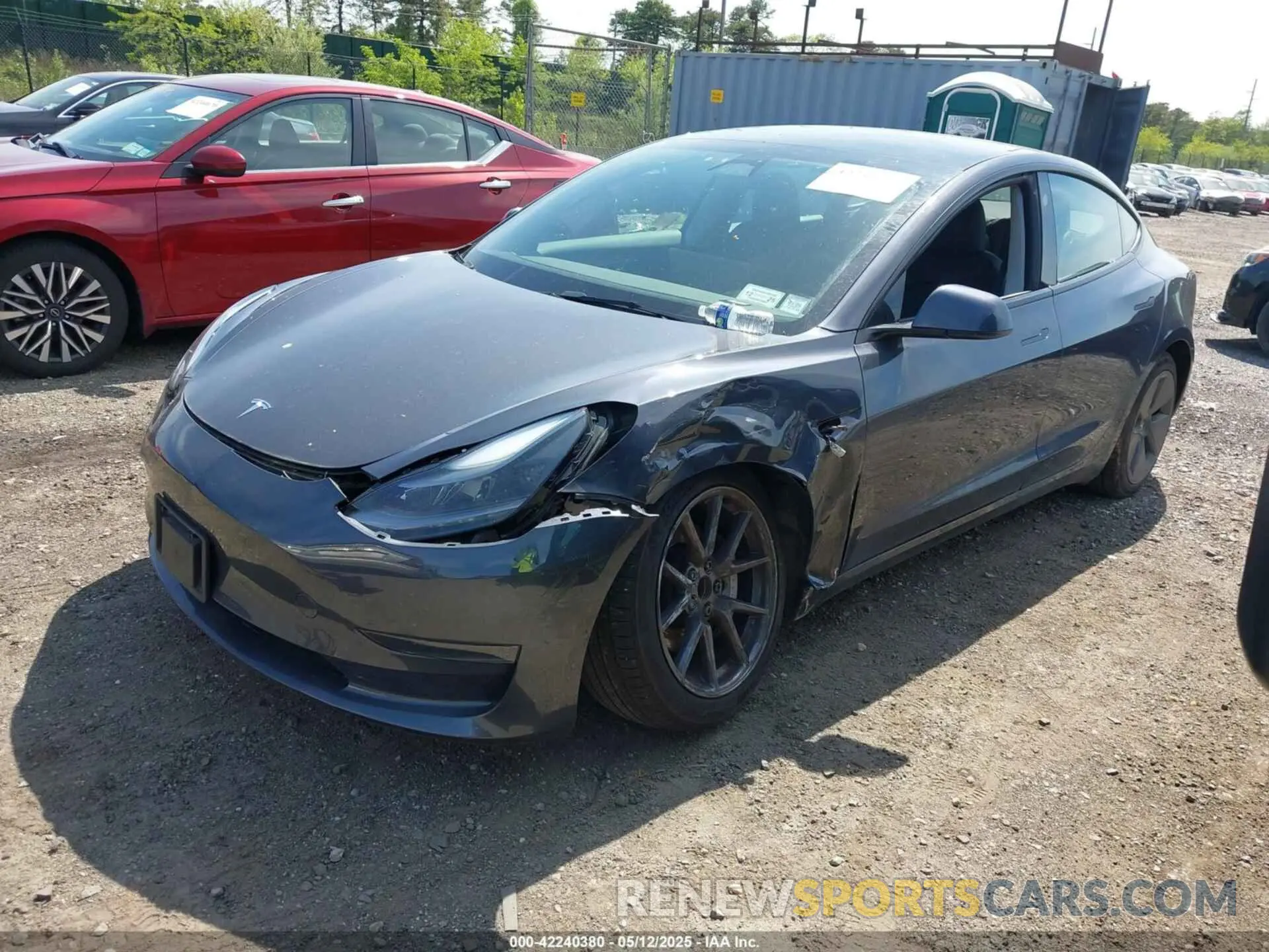 2 fotografías del automóvil dañado 5YJ3E1EA3PF686679 TESLA MODEL 3 2023