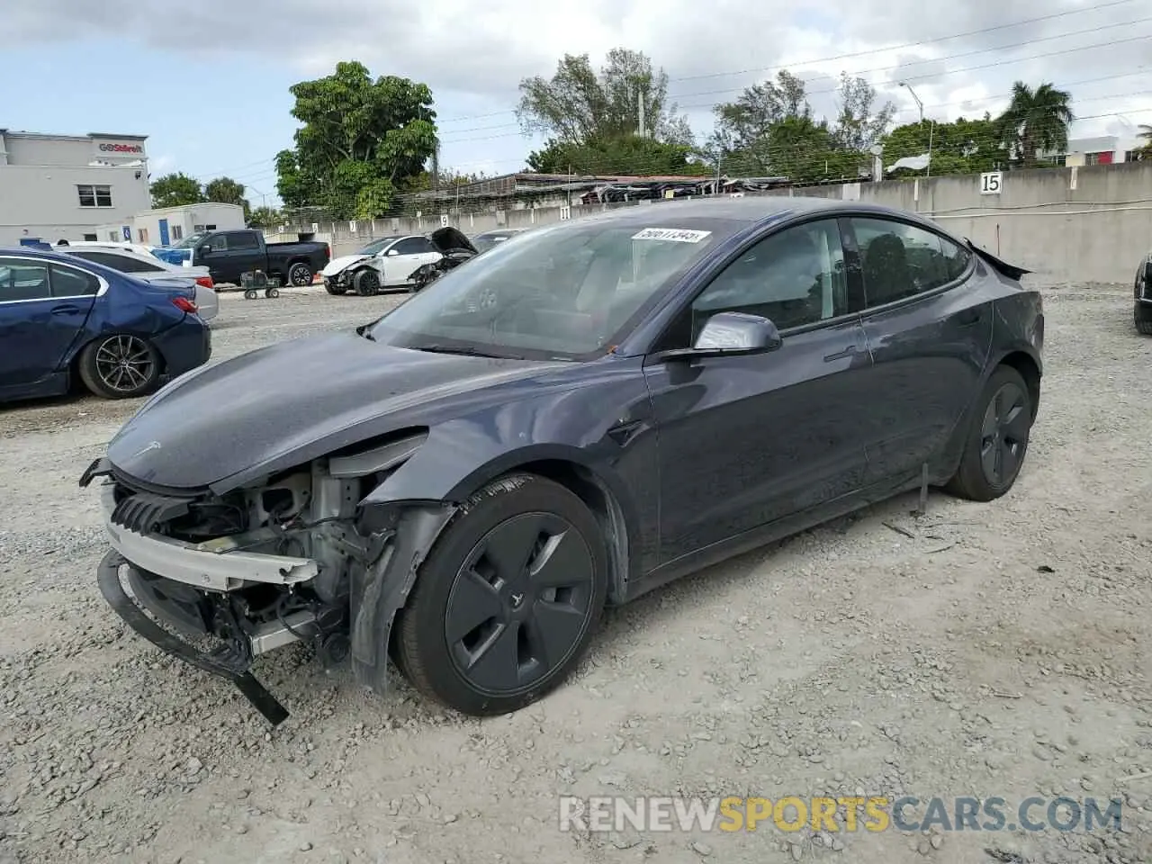 1 fotografías del automóvil dañado 5YJ3E1EA3PF690103 TESLA MODEL 3 2023