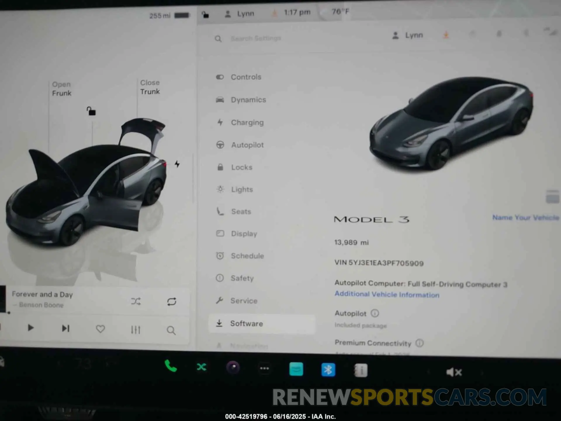 7 fotografías del automóvil dañado 5YJ3E1EA3PF705909 TESLA MODEL 3 2023