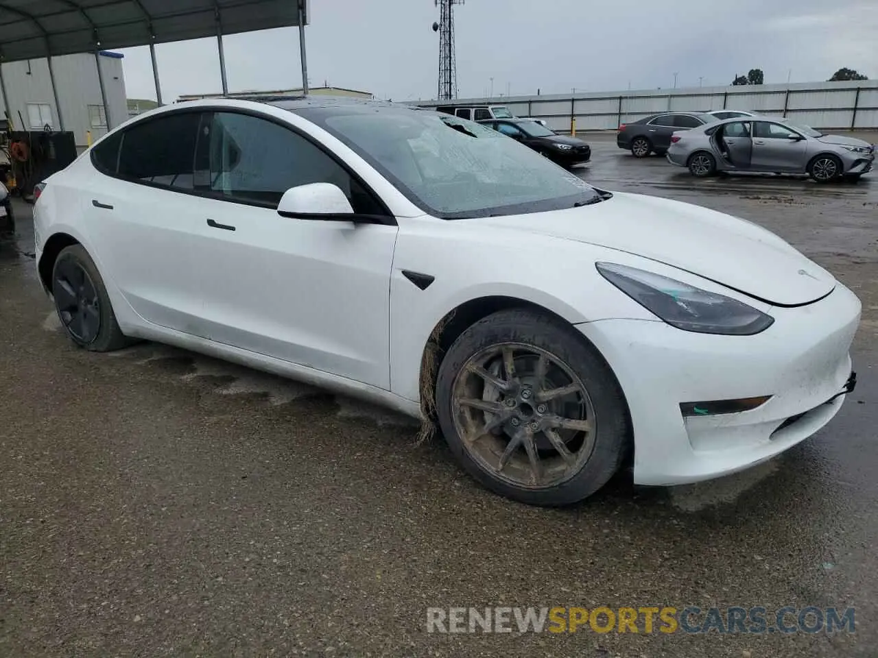 4 fotografías del automóvil dañado 5YJ3E1EA3PF709958 TESLA MODEL 3 2023