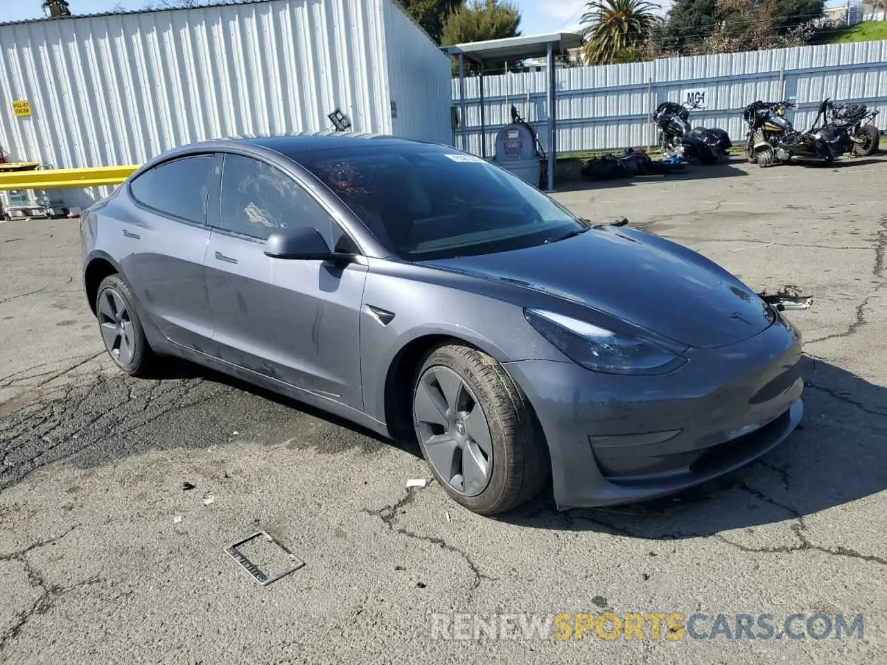 4 fotografías del automóvil dañado 5YJ3E1EA3PF714142 TESLA MODEL 3 2023