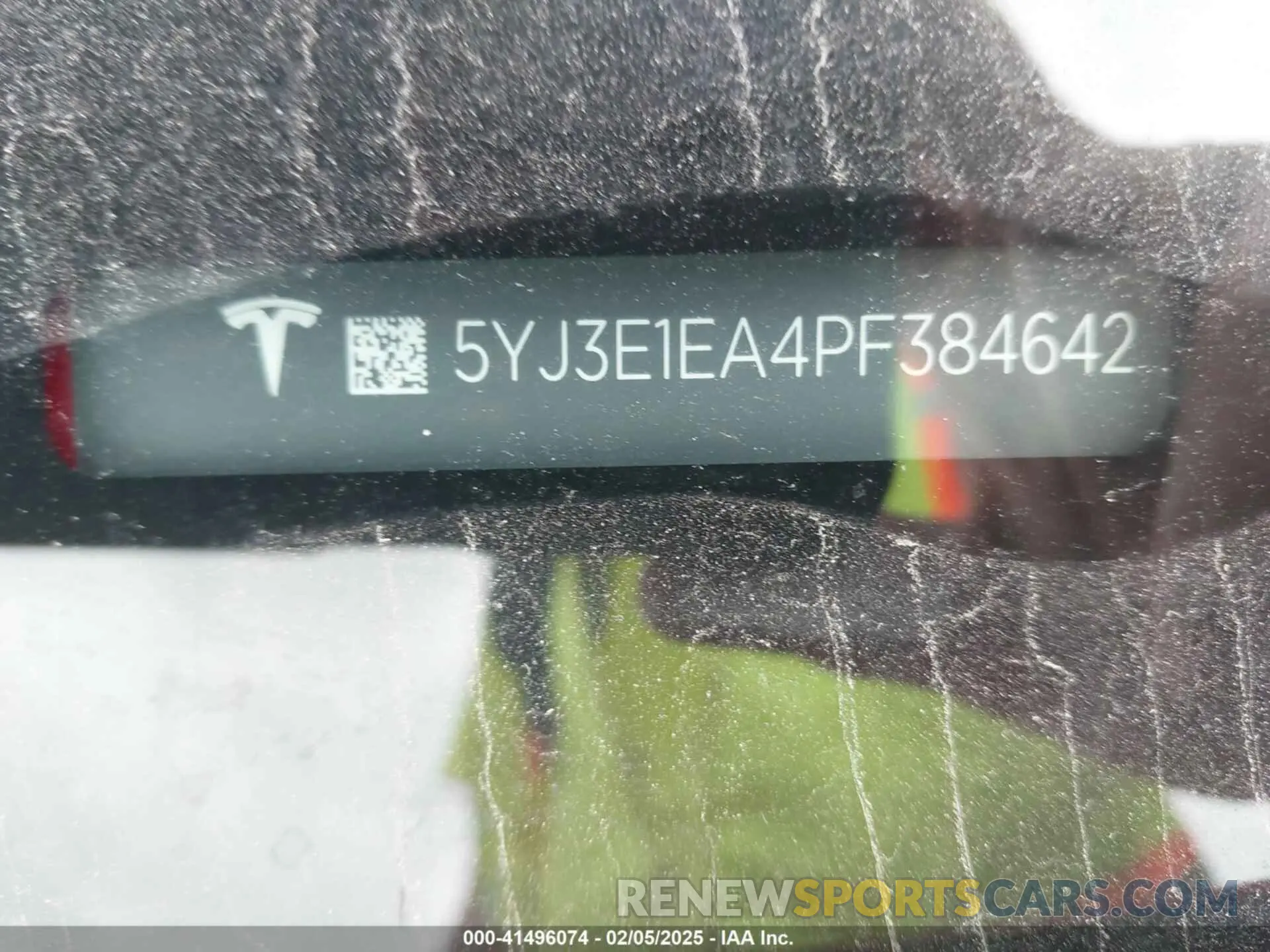 9 fotografías del automóvil dañado 5YJ3E1EA4PF384642 TESLA MODEL 3 2023