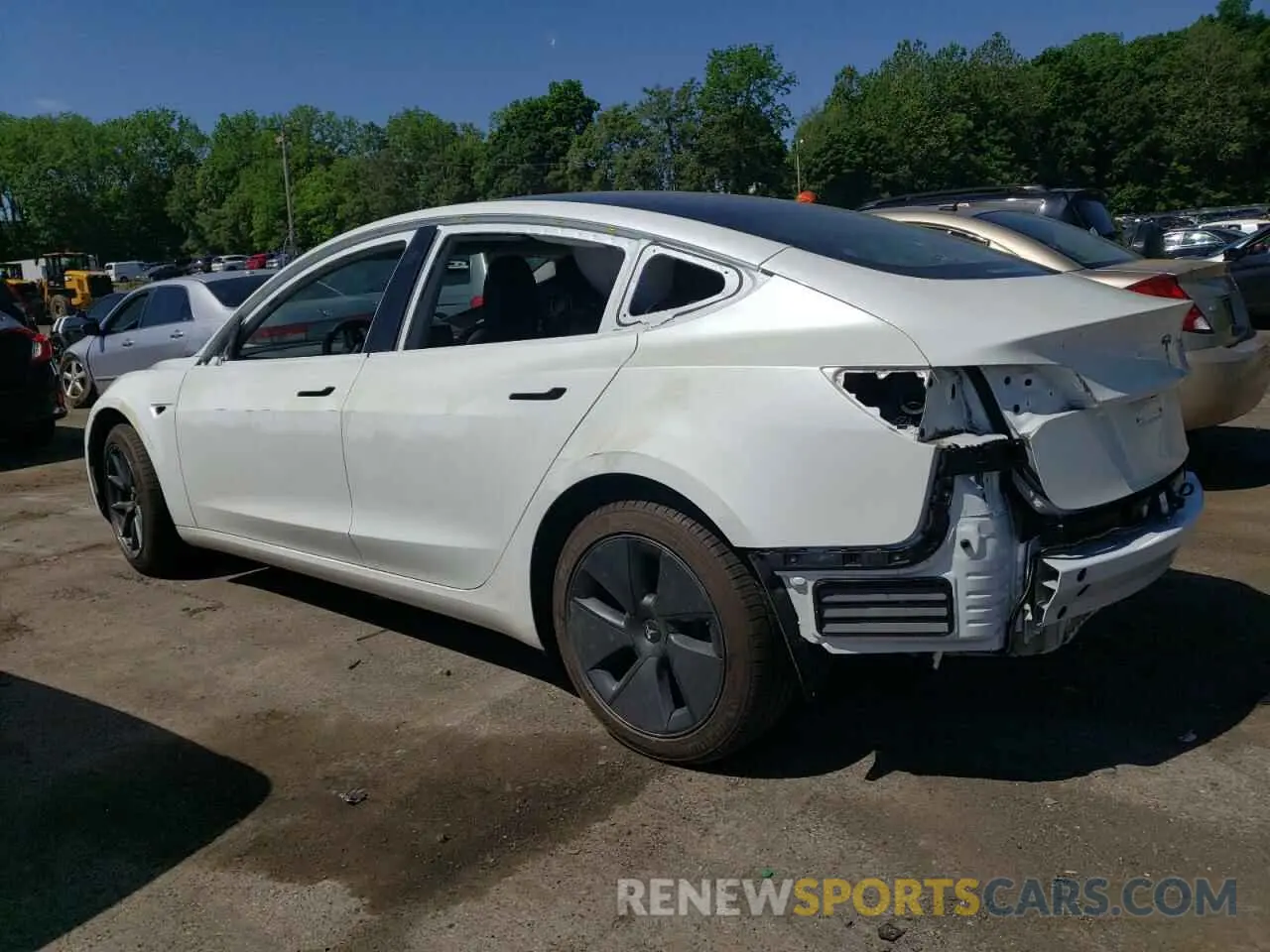 2 fotografías del automóvil dañado 5YJ3E1EA4PF398301 TESLA MODEL 3 2023