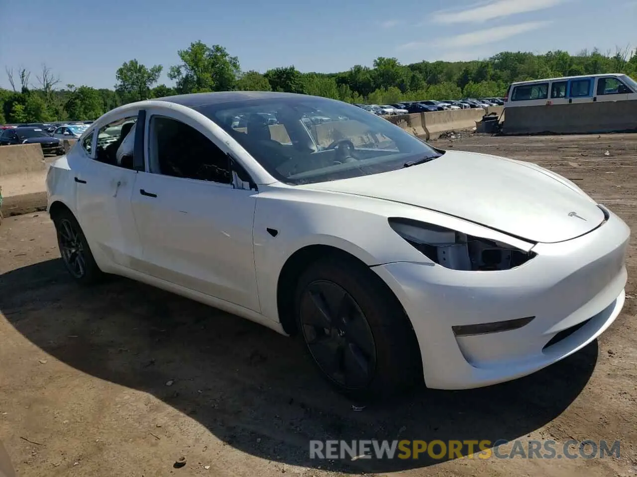 4 fotografías del automóvil dañado 5YJ3E1EA4PF398301 TESLA MODEL 3 2023