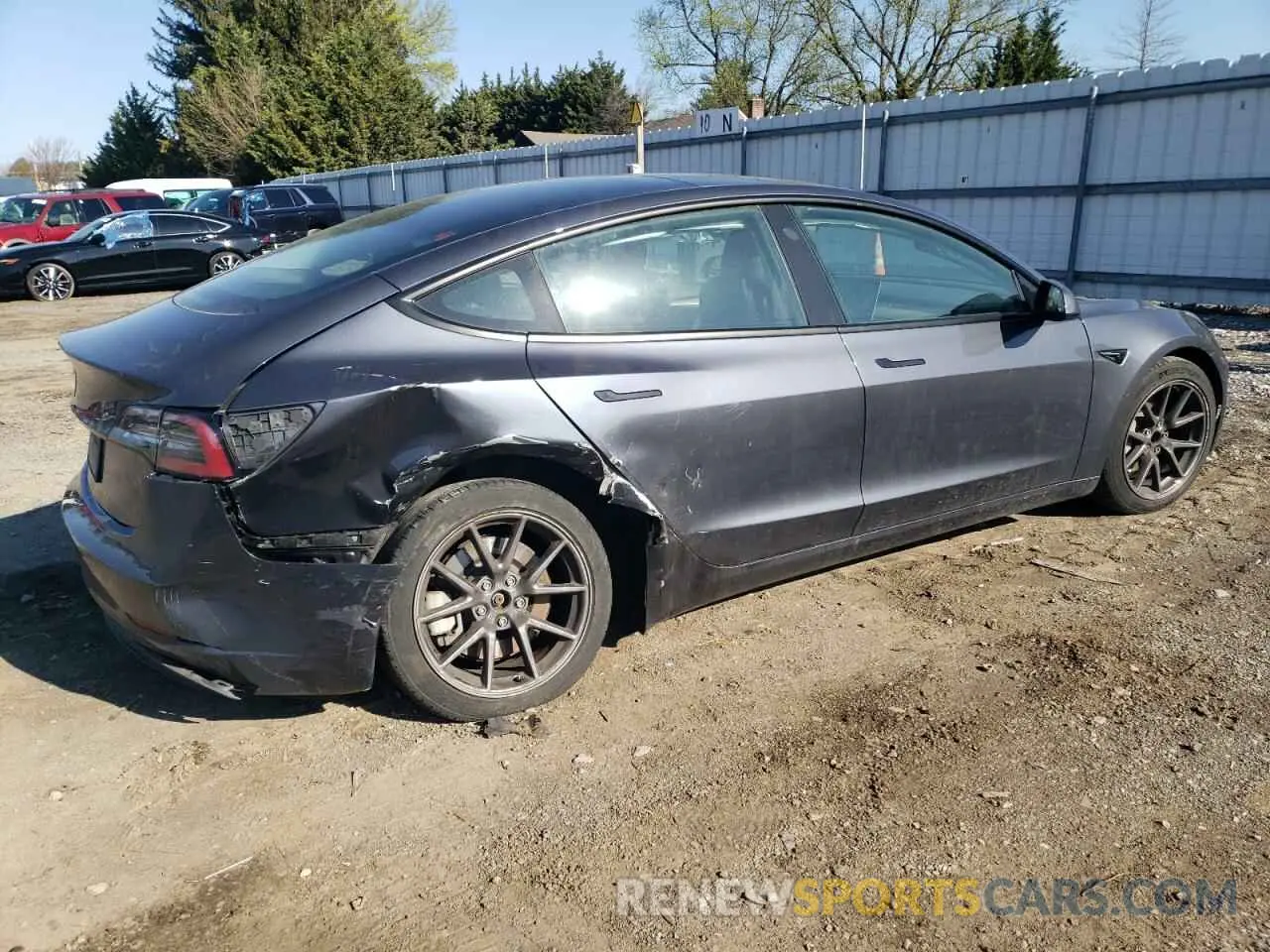 3 fotografías del automóvil dañado 5YJ3E1EA4PF400497 TESLA MODEL 3 2023