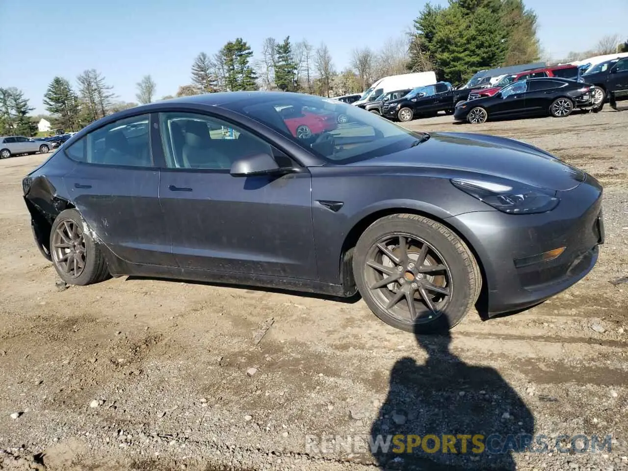 4 fotografías del automóvil dañado 5YJ3E1EA4PF400497 TESLA MODEL 3 2023