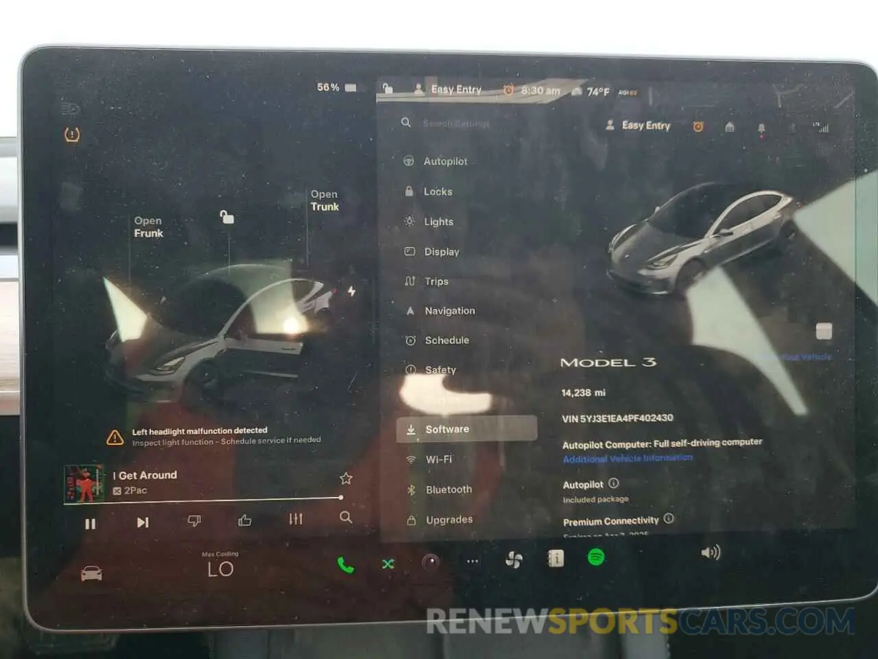 9 fotografías del automóvil dañado 5YJ3E1EA4PF402430 TESLA MODEL 3 2023