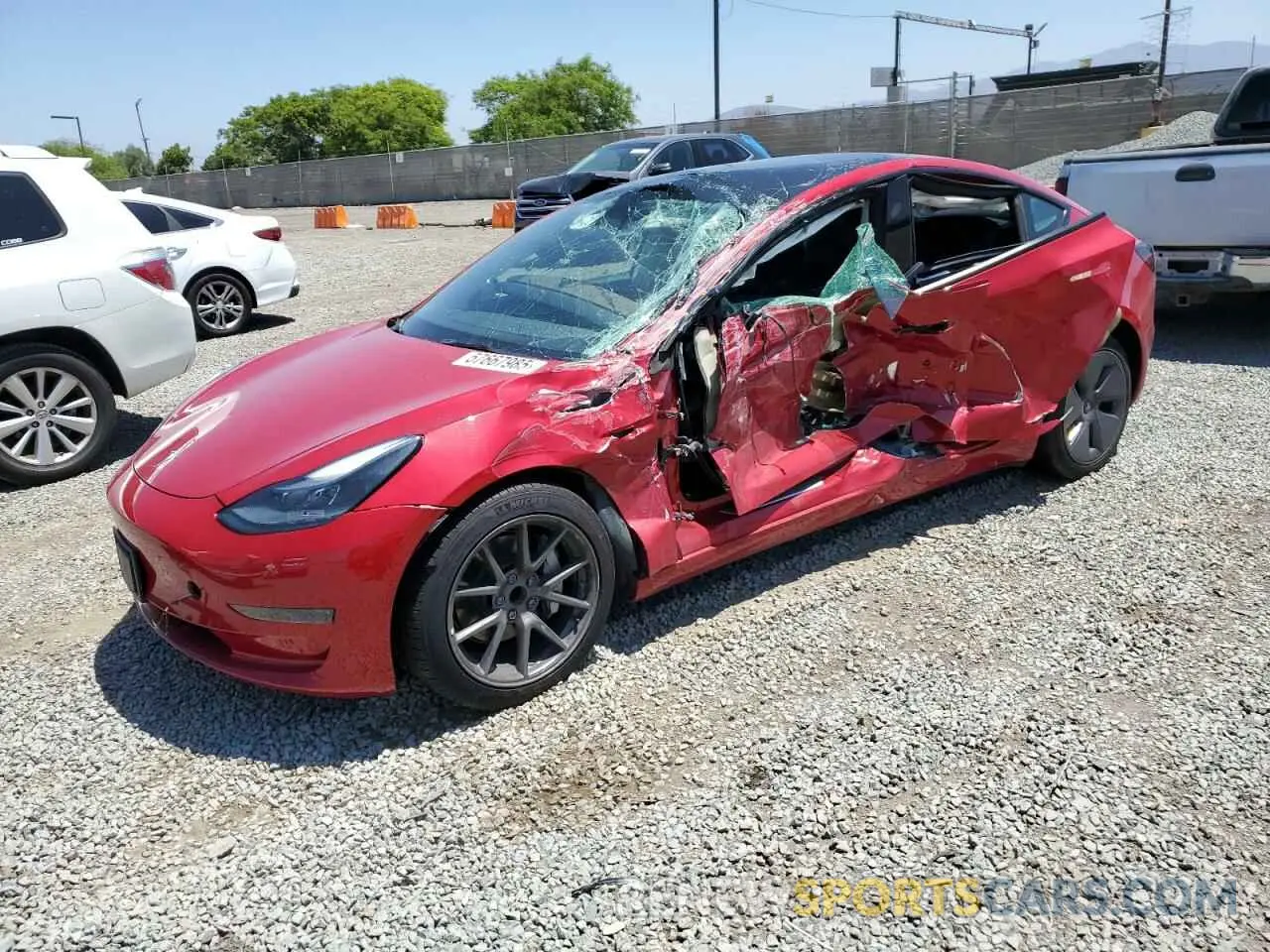 1 fotografías del automóvil dañado 5YJ3E1EA4PF404484 TESLA MODEL 3 2023