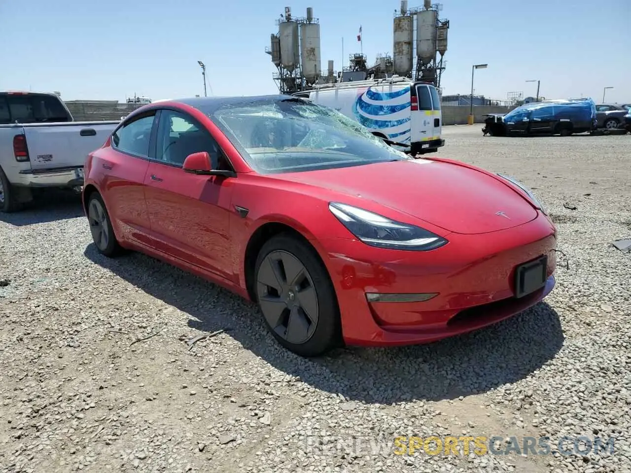 4 fotografías del automóvil dañado 5YJ3E1EA4PF404484 TESLA MODEL 3 2023
