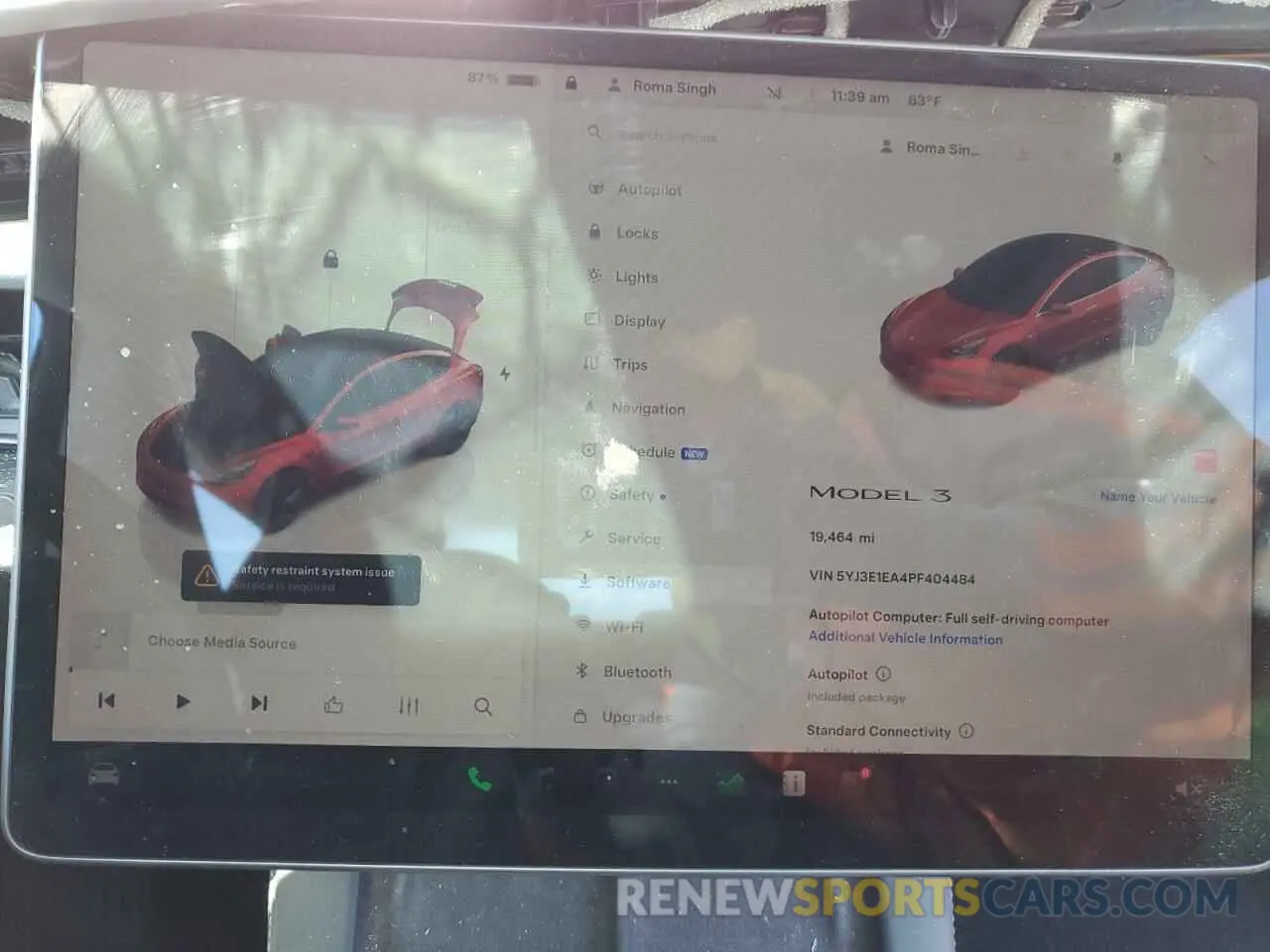 9 fotografías del automóvil dañado 5YJ3E1EA4PF404484 TESLA MODEL 3 2023