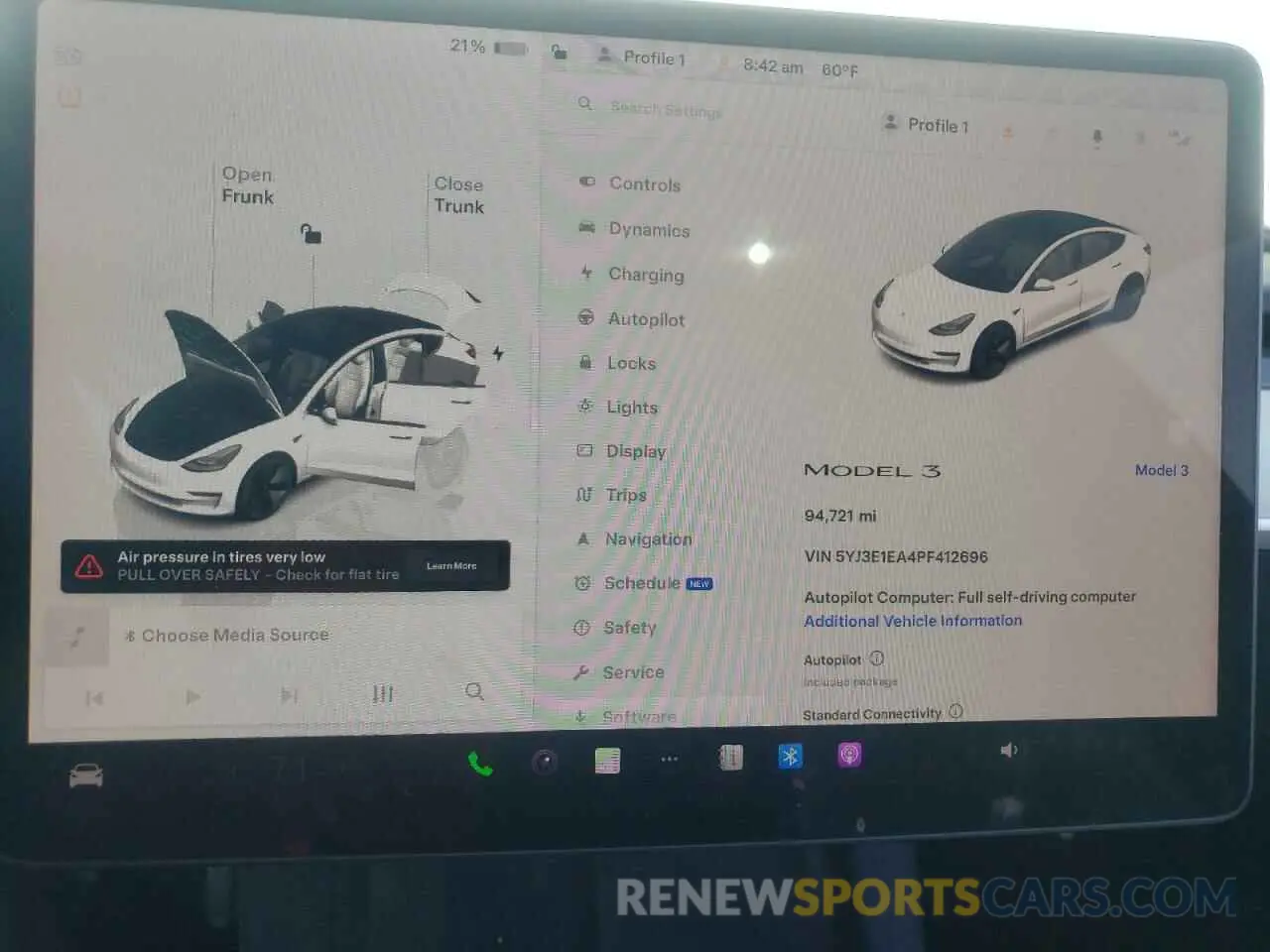 9 fotografías del automóvil dañado 5YJ3E1EA4PF412696 TESLA MODEL 3 2023