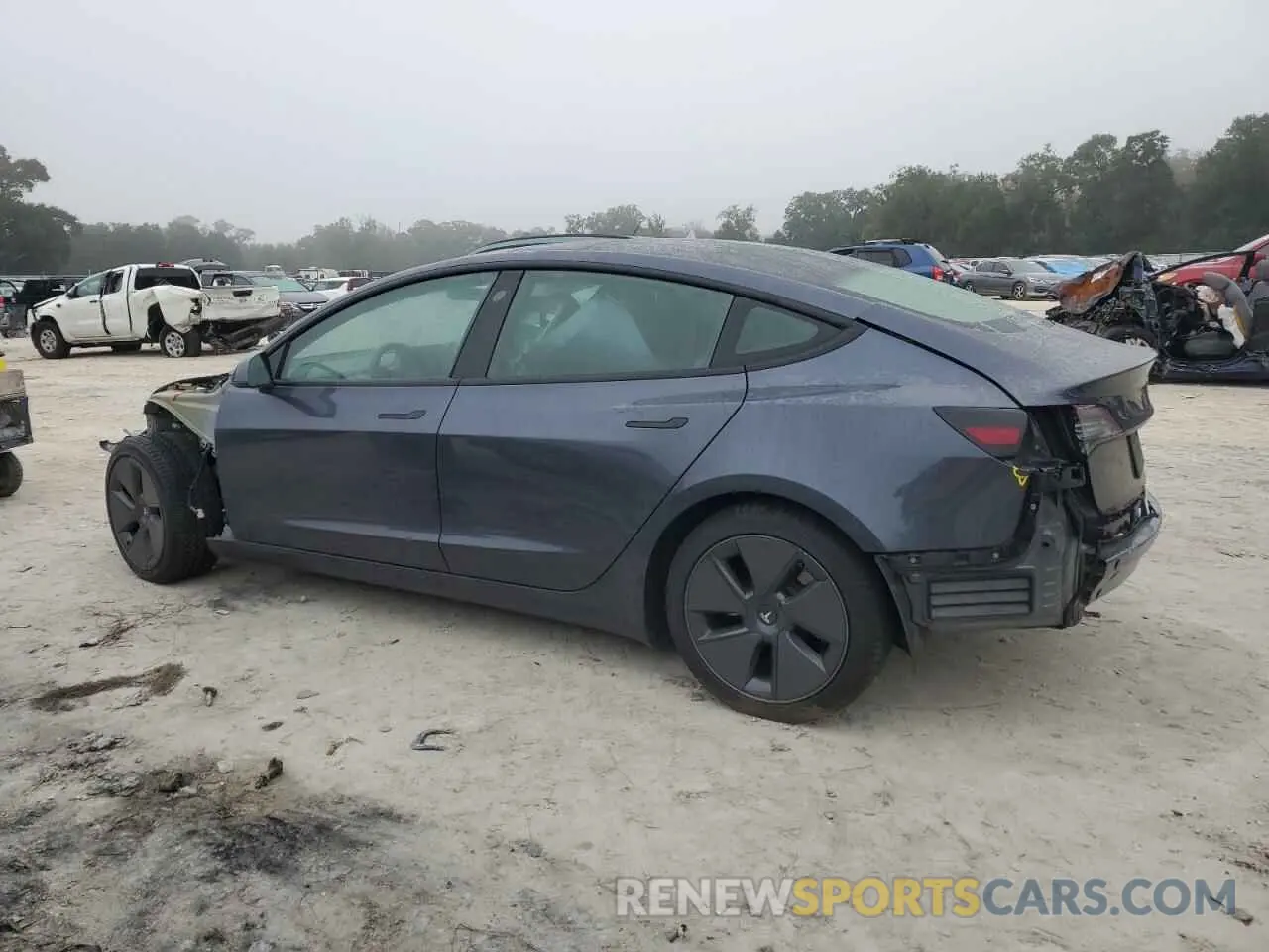 2 fotografías del automóvil dañado 5YJ3E1EA4PF413492 TESLA MODEL 3 2023