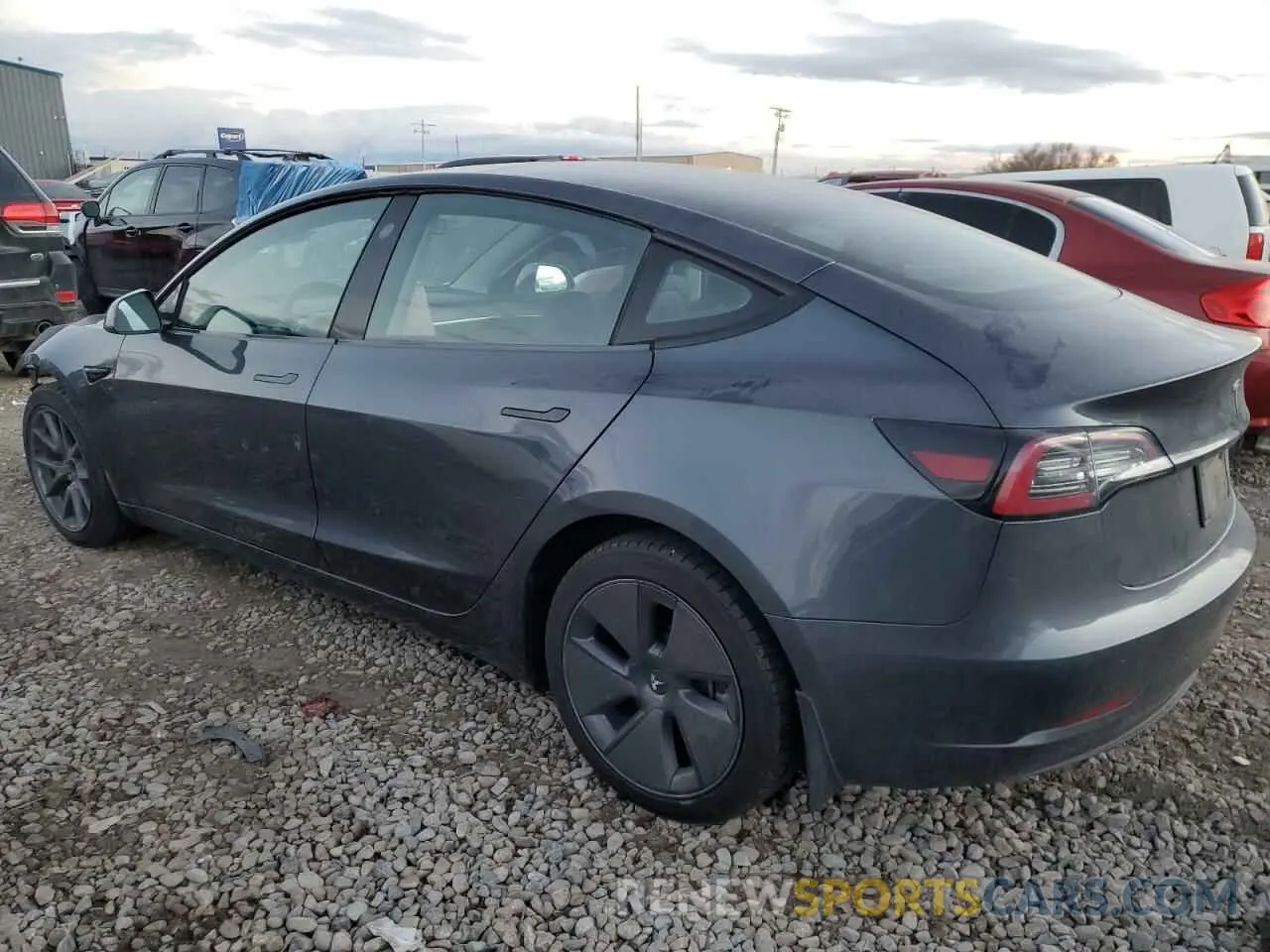 2 fotografías del automóvil dañado 5YJ3E1EA4PF417381 TESLA MODEL 3 2023