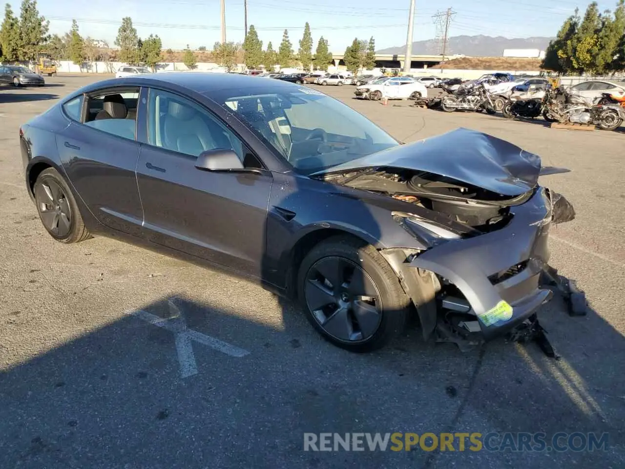 4 fotografías del automóvil dañado 5YJ3E1EA4PF426890 TESLA MODEL 3 2023