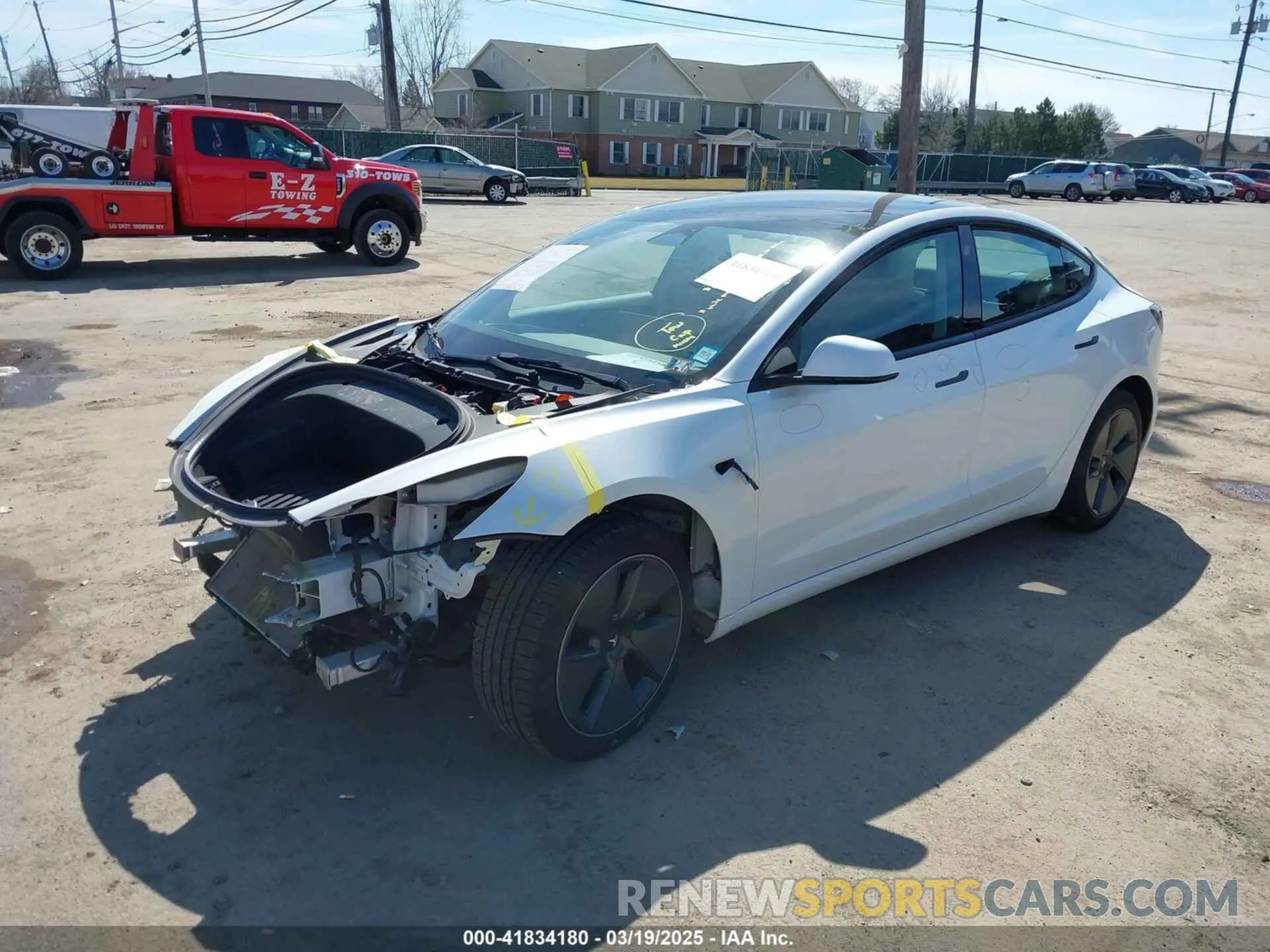 2 fotografías del automóvil dañado 5YJ3E1EA4PF433984 TESLA MODEL 3 2023