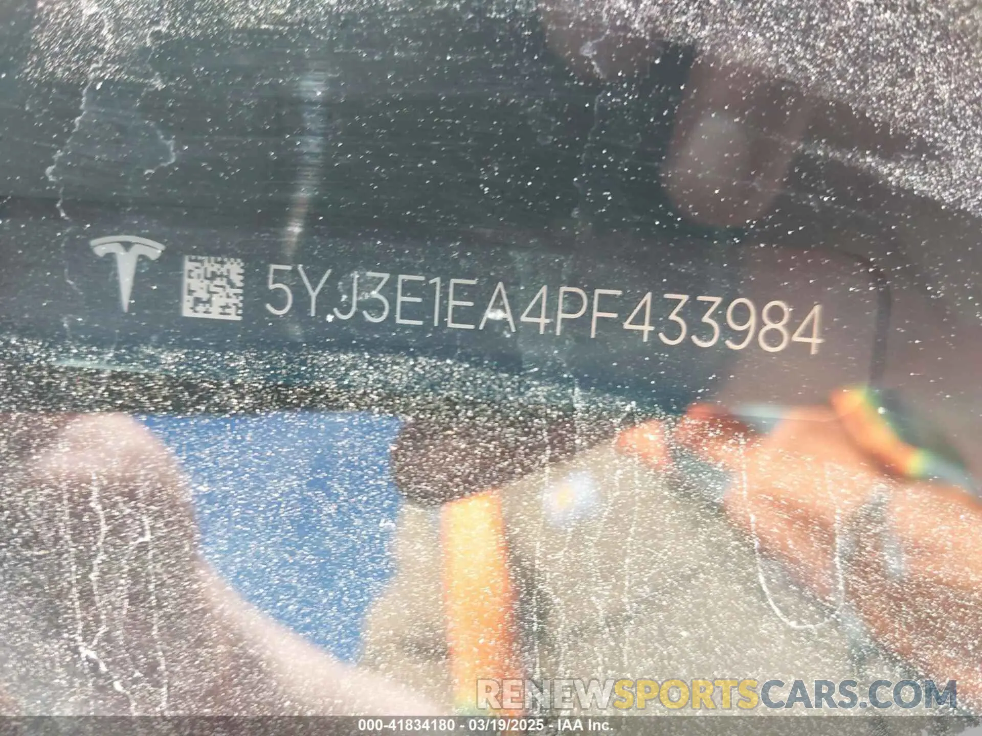 8 fotografías del automóvil dañado 5YJ3E1EA4PF433984 TESLA MODEL 3 2023