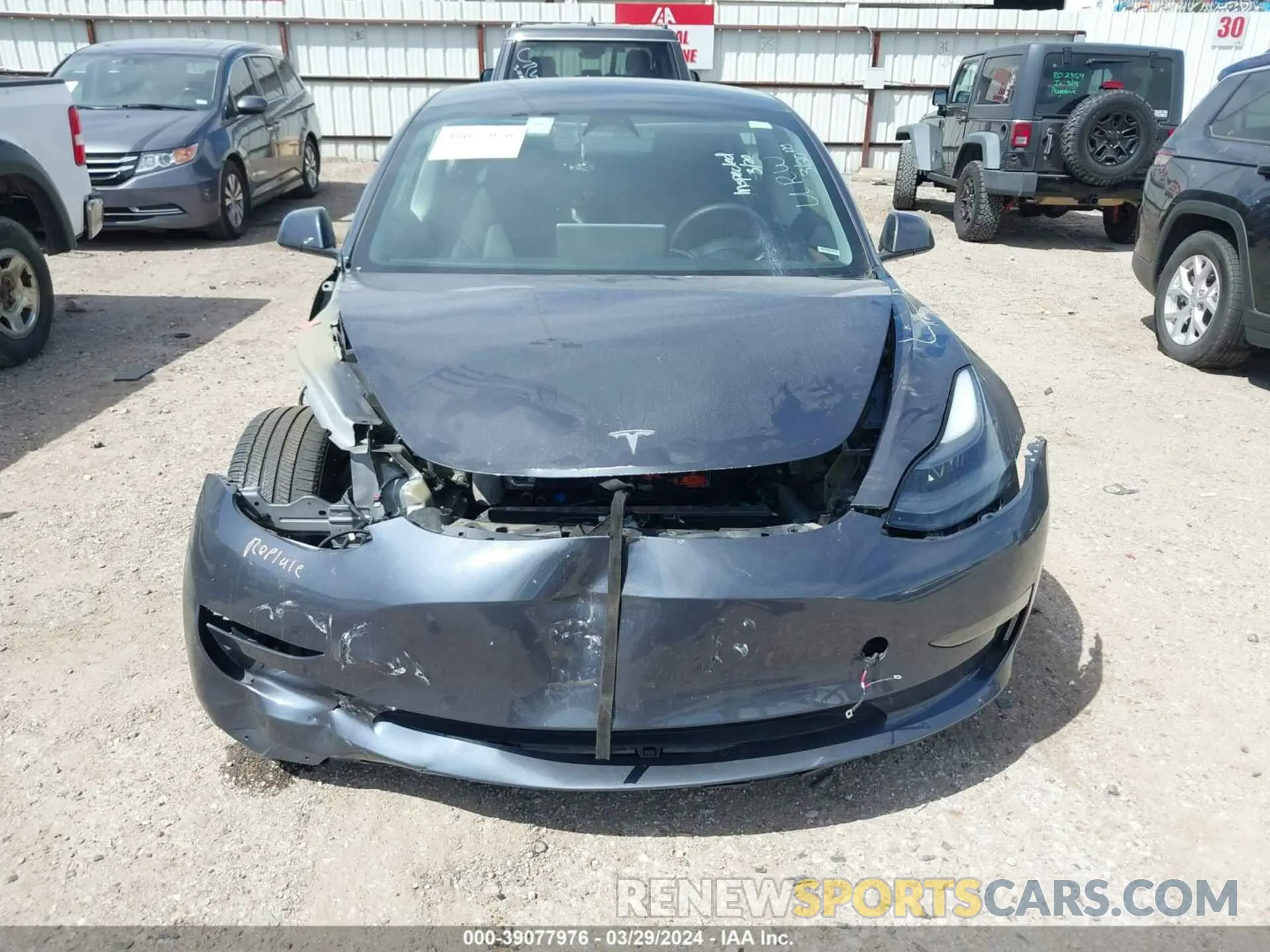 10 fotografías del automóvil dañado 5YJ3E1EA4PF436707 TESLA MODEL 3 2023