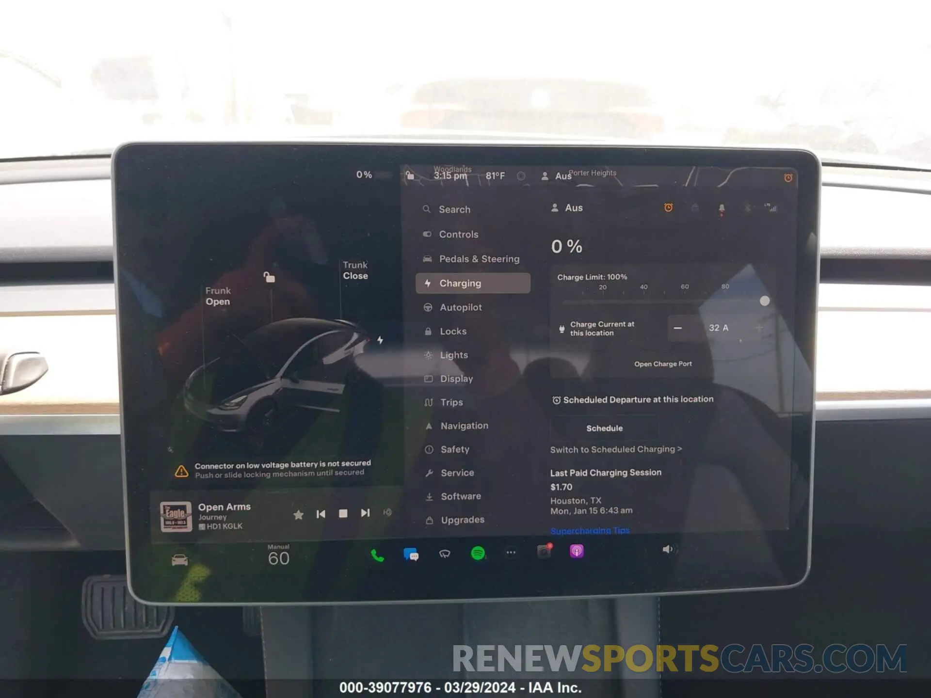 17 fotografías del automóvil dañado 5YJ3E1EA4PF436707 TESLA MODEL 3 2023