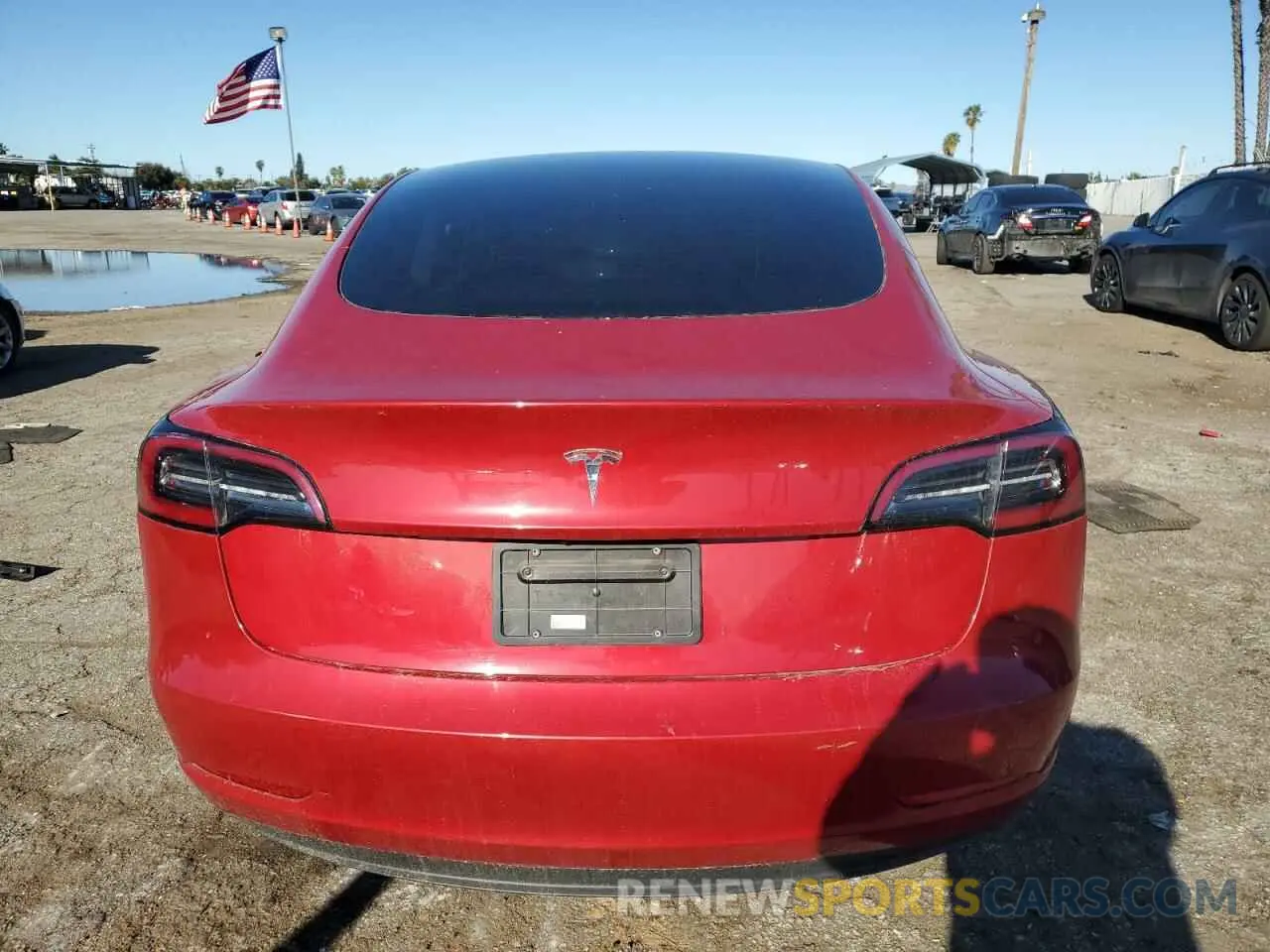 6 fotografías del automóvil dañado 5YJ3E1EA4PF449134 TESLA MODEL 3 2023