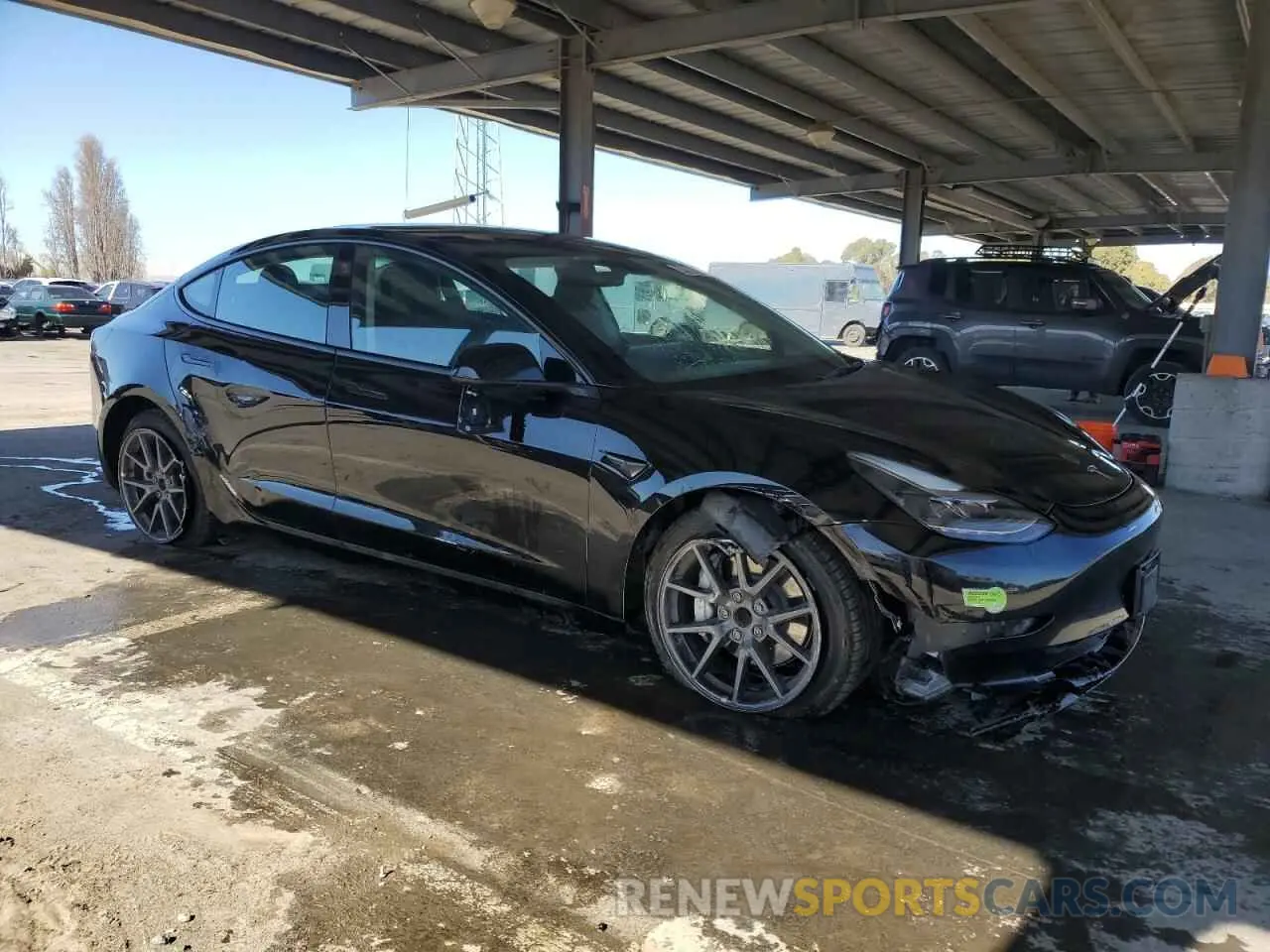 4 fotografías del automóvil dañado 5YJ3E1EA4PF454043 TESLA MODEL 3 2023