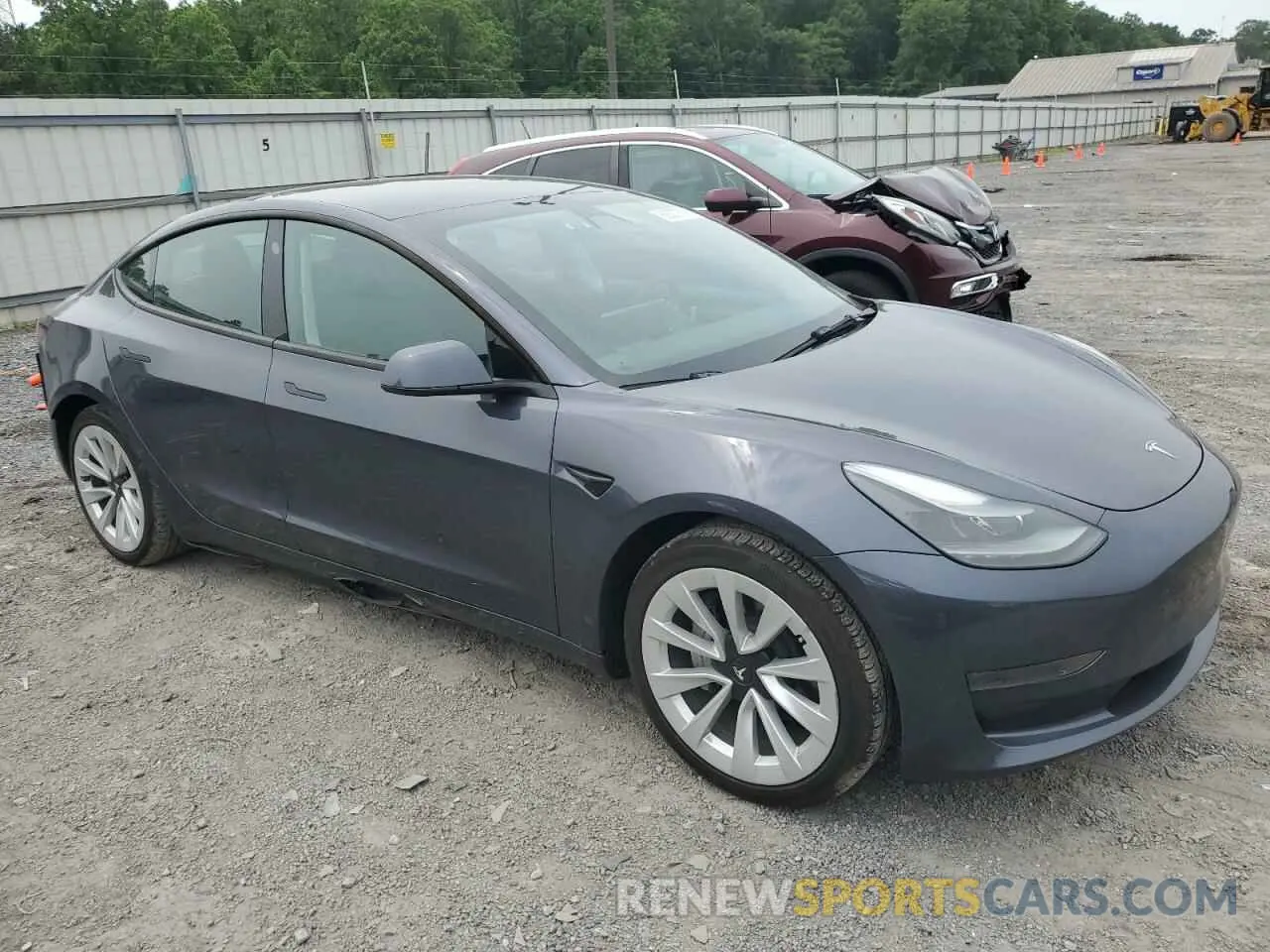 4 fotografías del automóvil dañado 5YJ3E1EA4PF465172 TESLA MODEL 3 2023