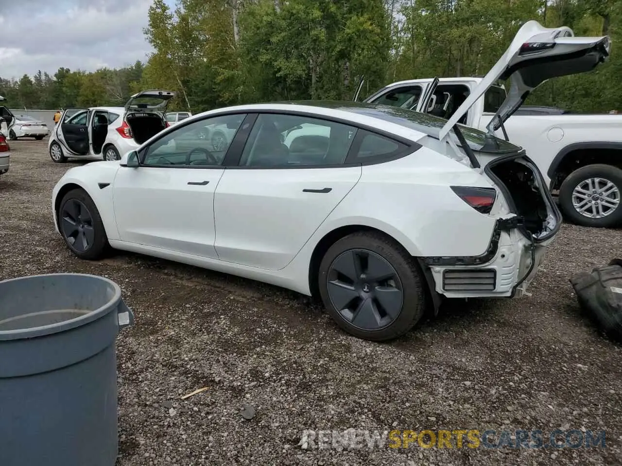 2 fotografías del automóvil dañado 5YJ3E1EA4PF482554 TESLA MODEL 3 2023